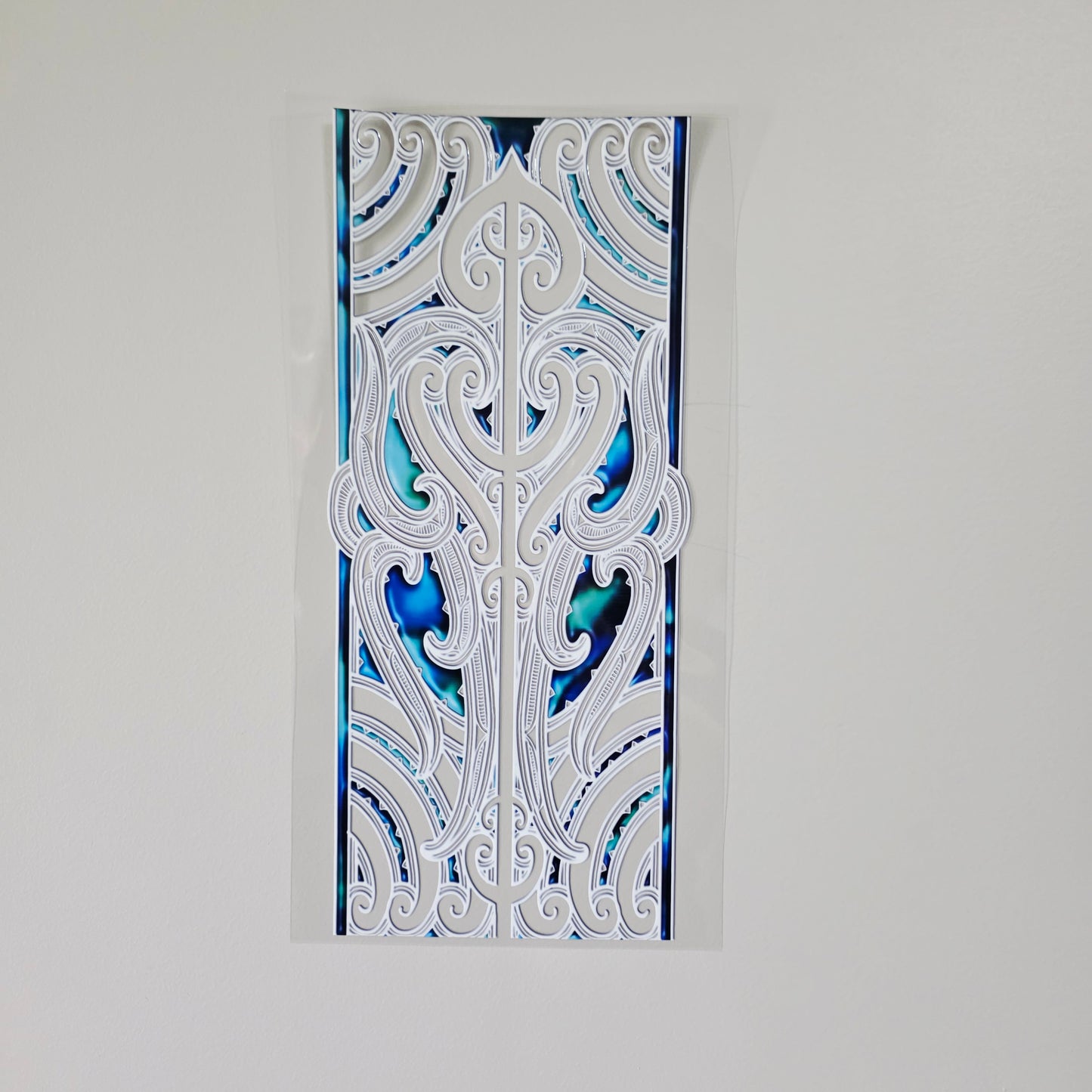 XL UV DTF DECAL MAORI DESIGN 38CMX17CM for touch lamps #25