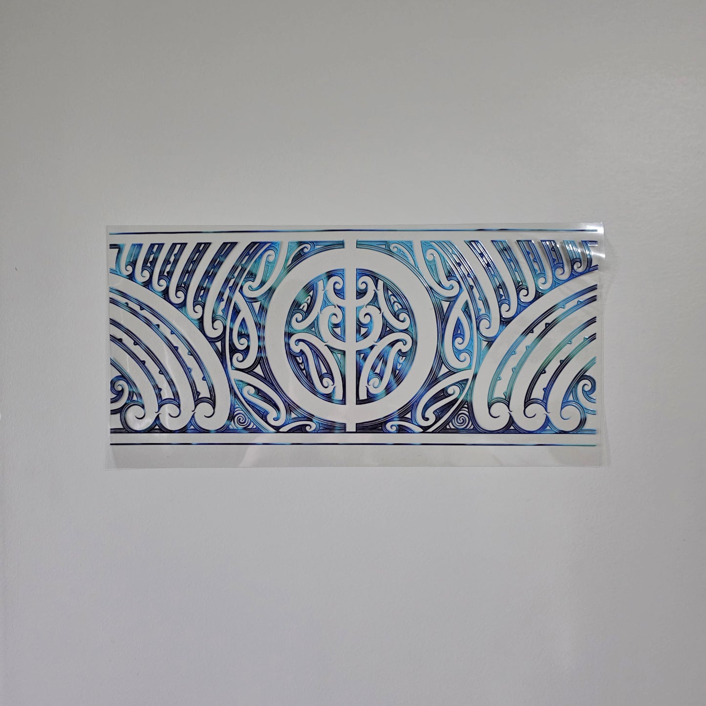 XL UV DTF DECAL MAORI DESIGN 38CMX17CM for touch lamps #52