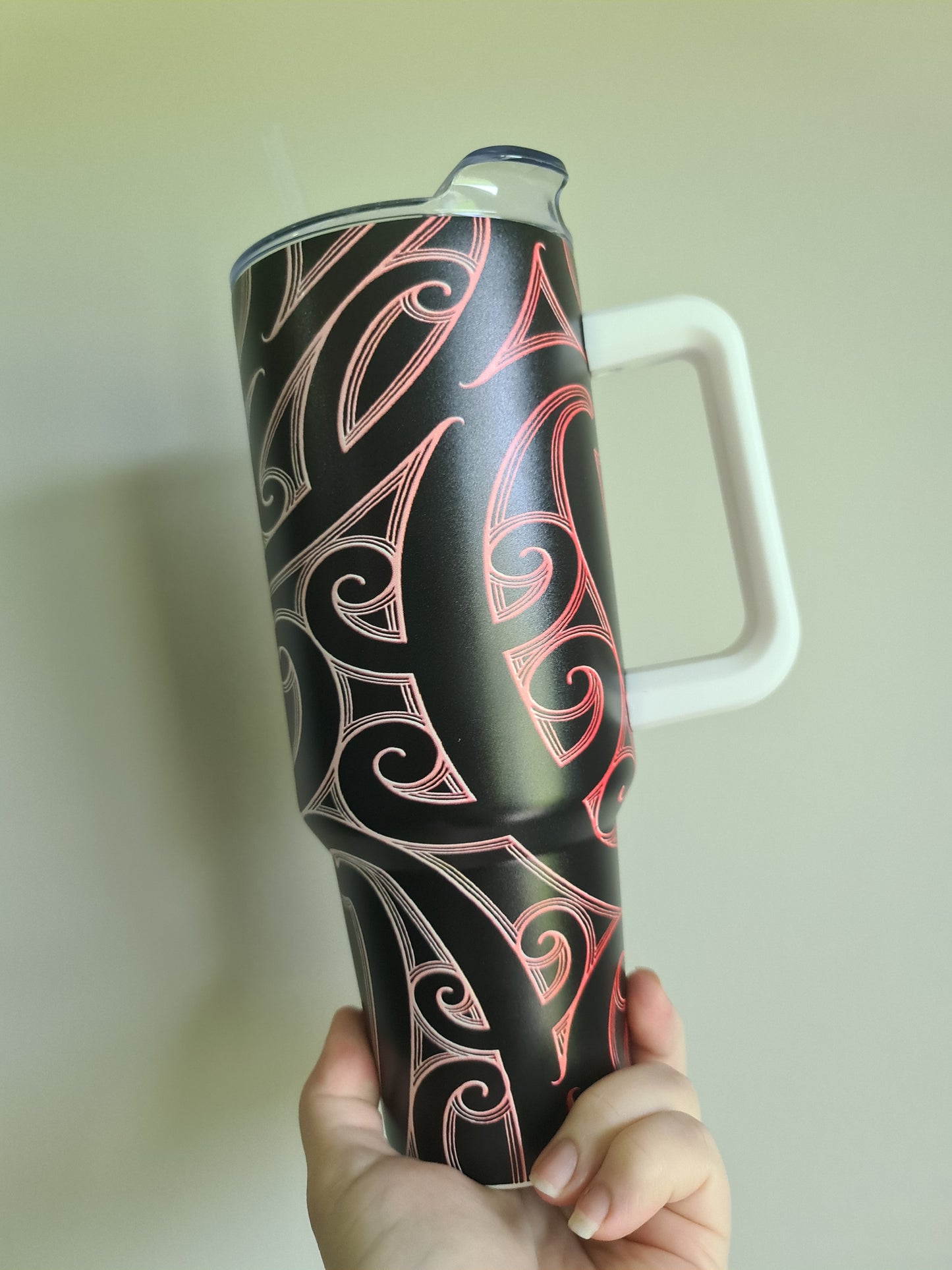 40oz Custom Maori design Tumbler