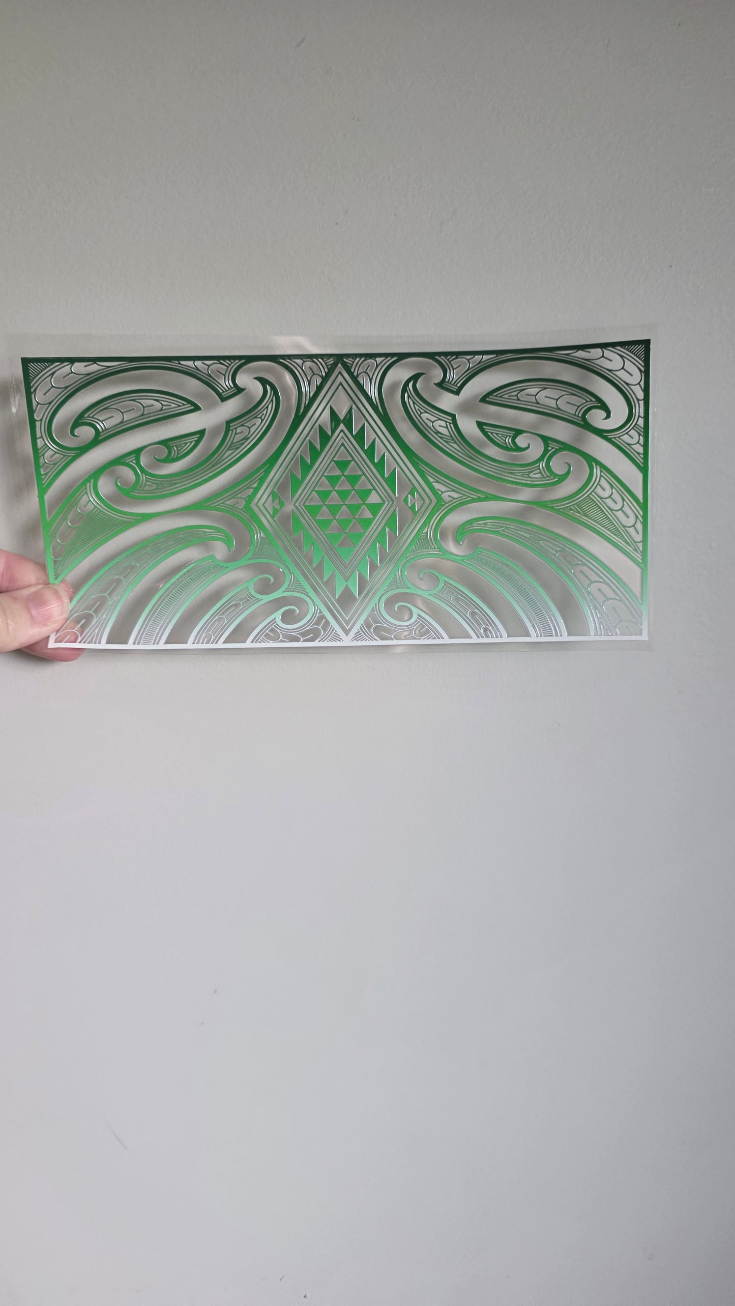 UV dtf transfer Maori design 24cmx11cm 16oz wrap #1585