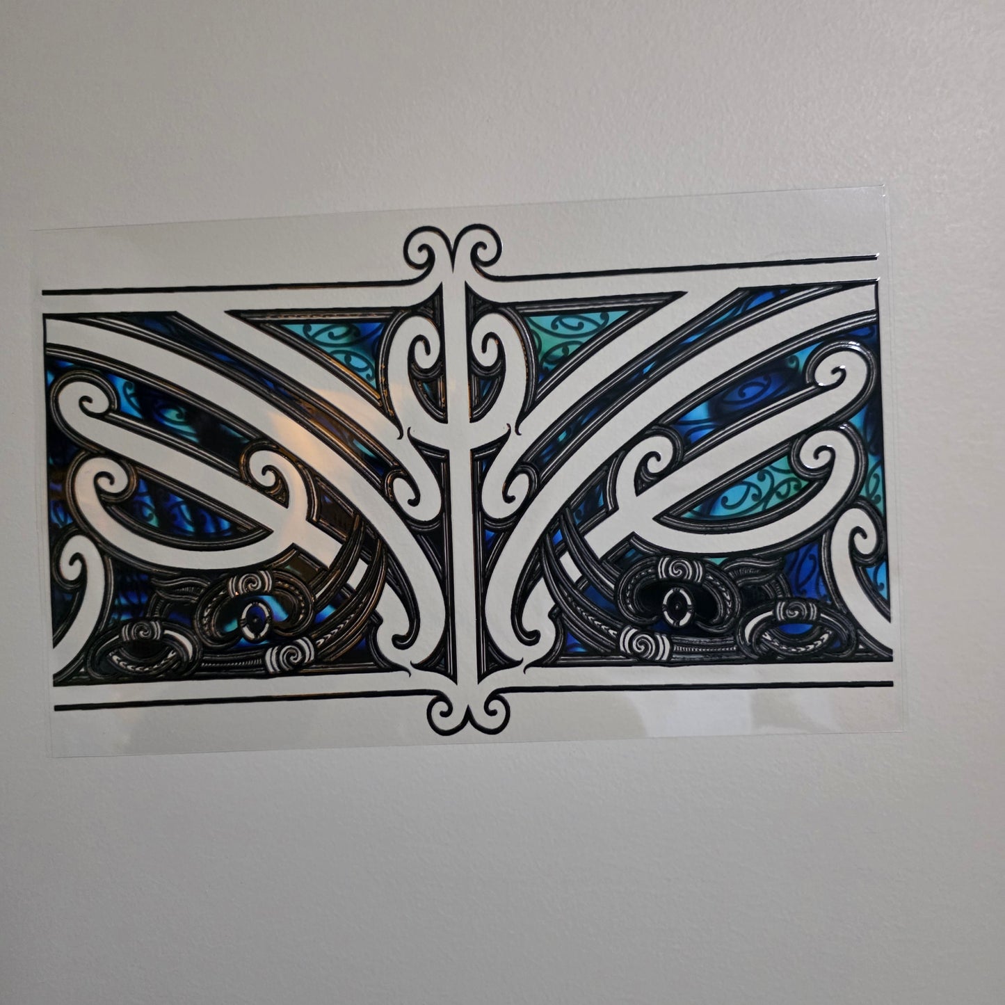 XL UV DTF DECAL MAORI DESIGN 28CMX17CM for touch lamps #265