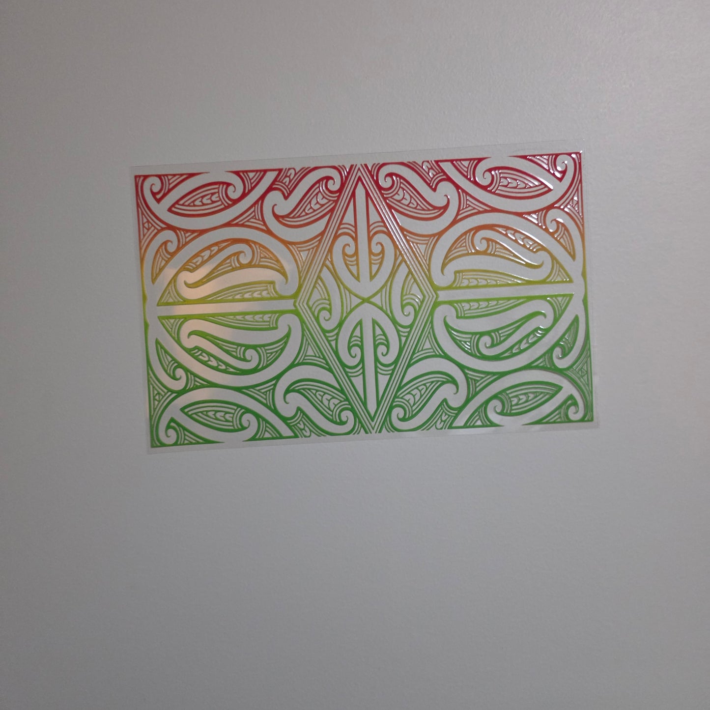 XL UV DTF DECAL MAORI DESIGN 28CMX17CM for touch lamps #245