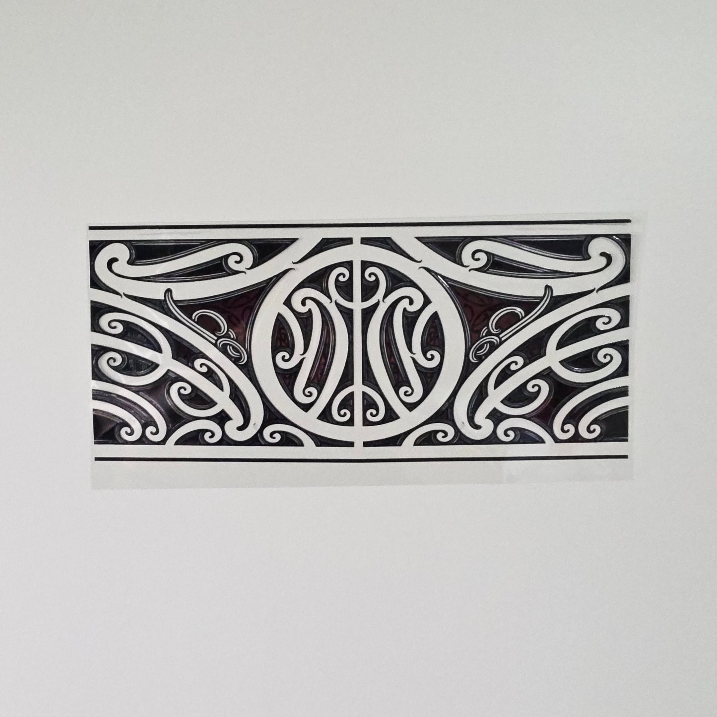 XL UV DTF DECAL MAORI DESIGN 38CMX17CM for touch lamps #12