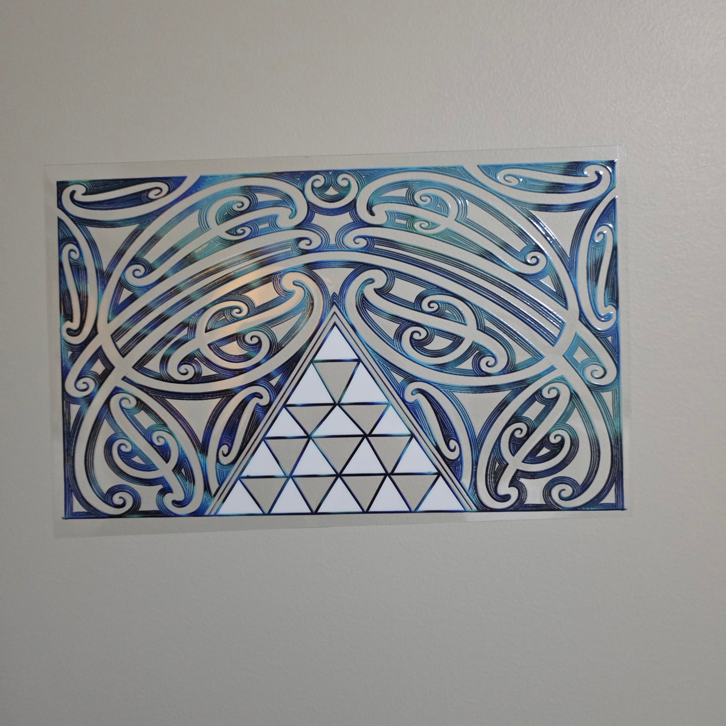 XL UV DTF DECAL MAORI DESIGN 28CMX17CM for touch lamps #254