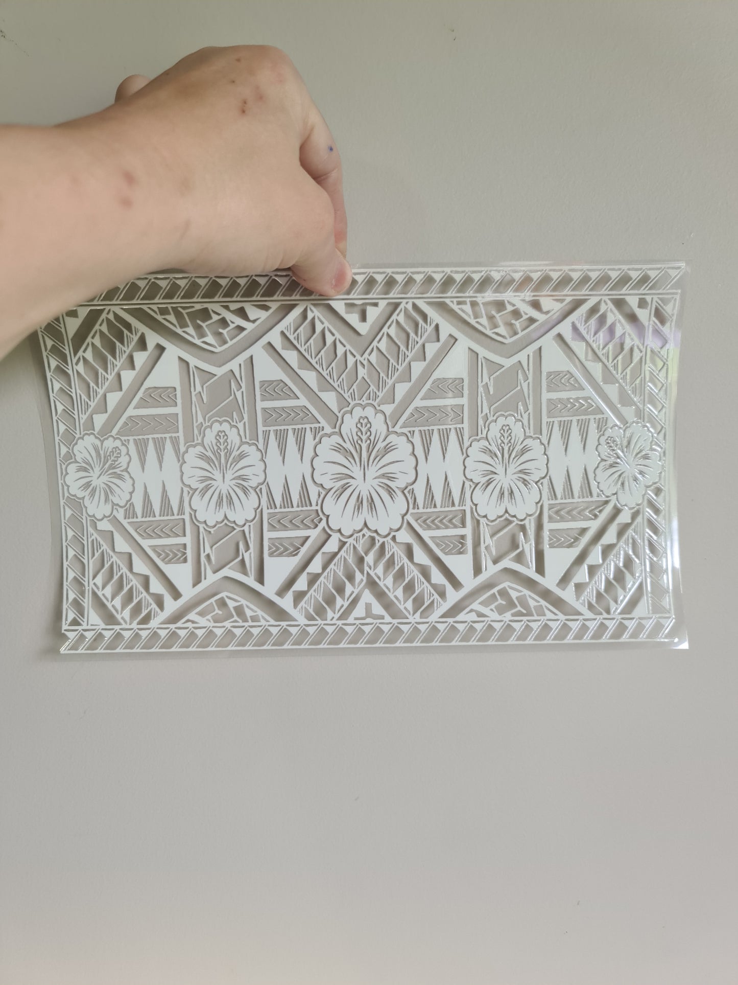 XL UV DTF DECAL MAORI DESIGN 28CMX17CM for touch lamps #117