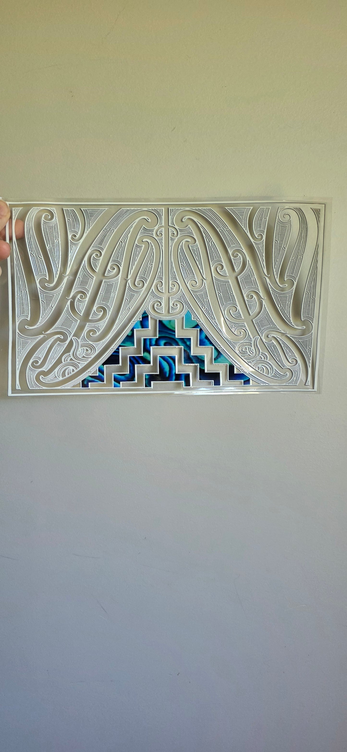 XL UV DTF DECAL MAORI DESIGN 28CMX17CM for touch lamps #202