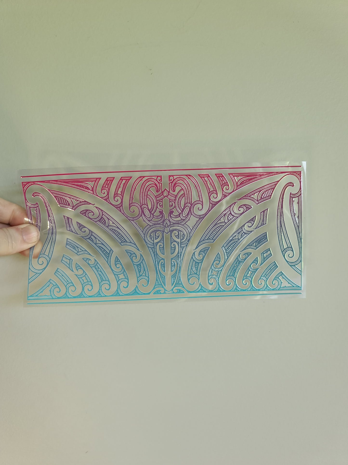 UV dtf transfer Maori design 23cmx11cm 16oz wrap #1375