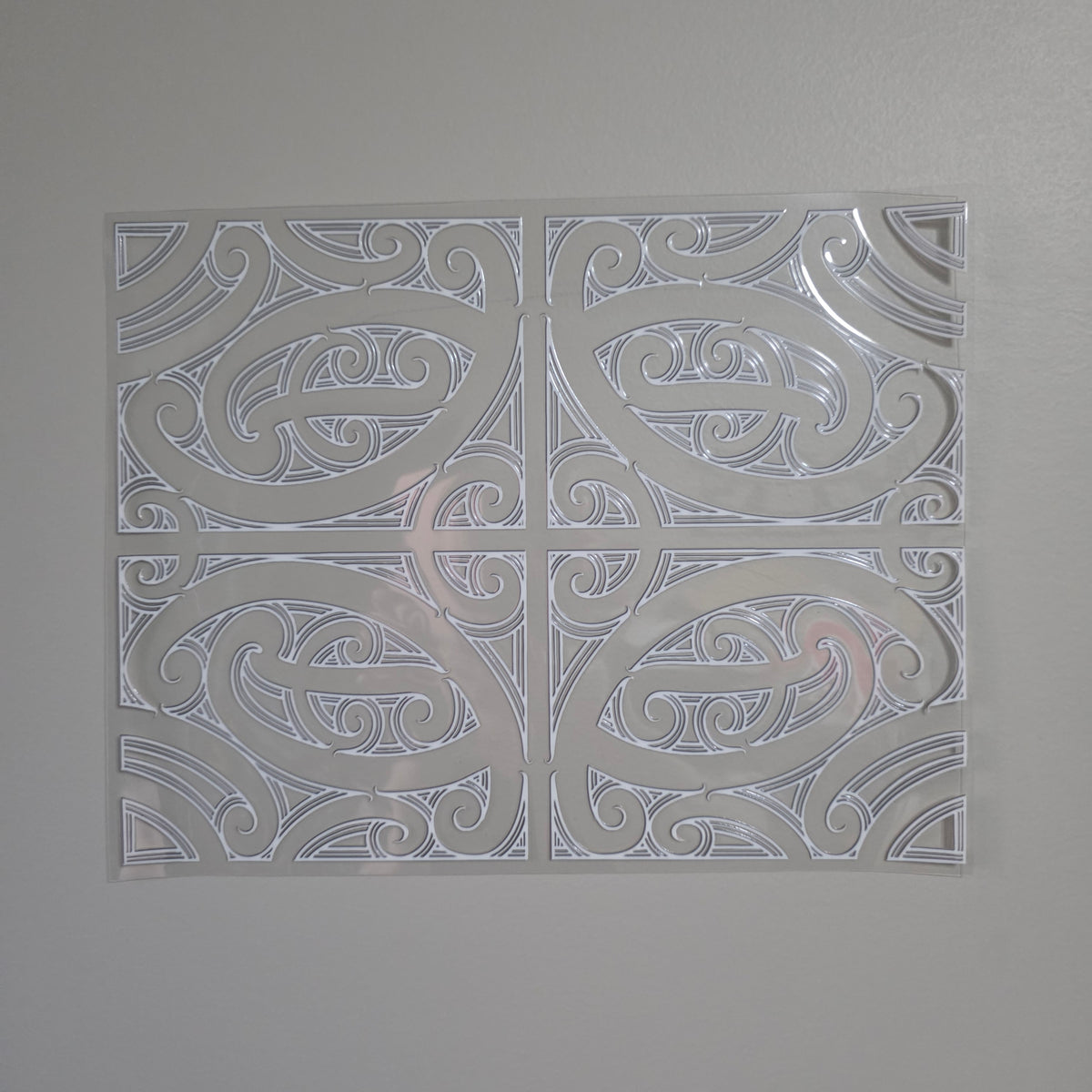 XL UV DTF DECAL MAORI DESIGN 30CMX23CM for Floor lamp size #13