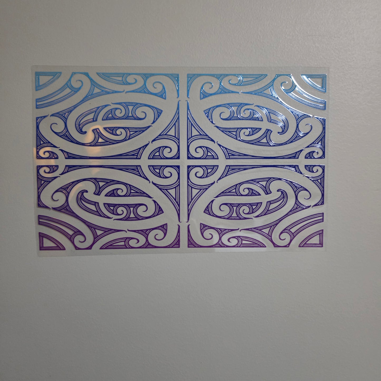 XL UV DTF DECAL MAORI DESIGN 28CMX17CM for touch lamps #224