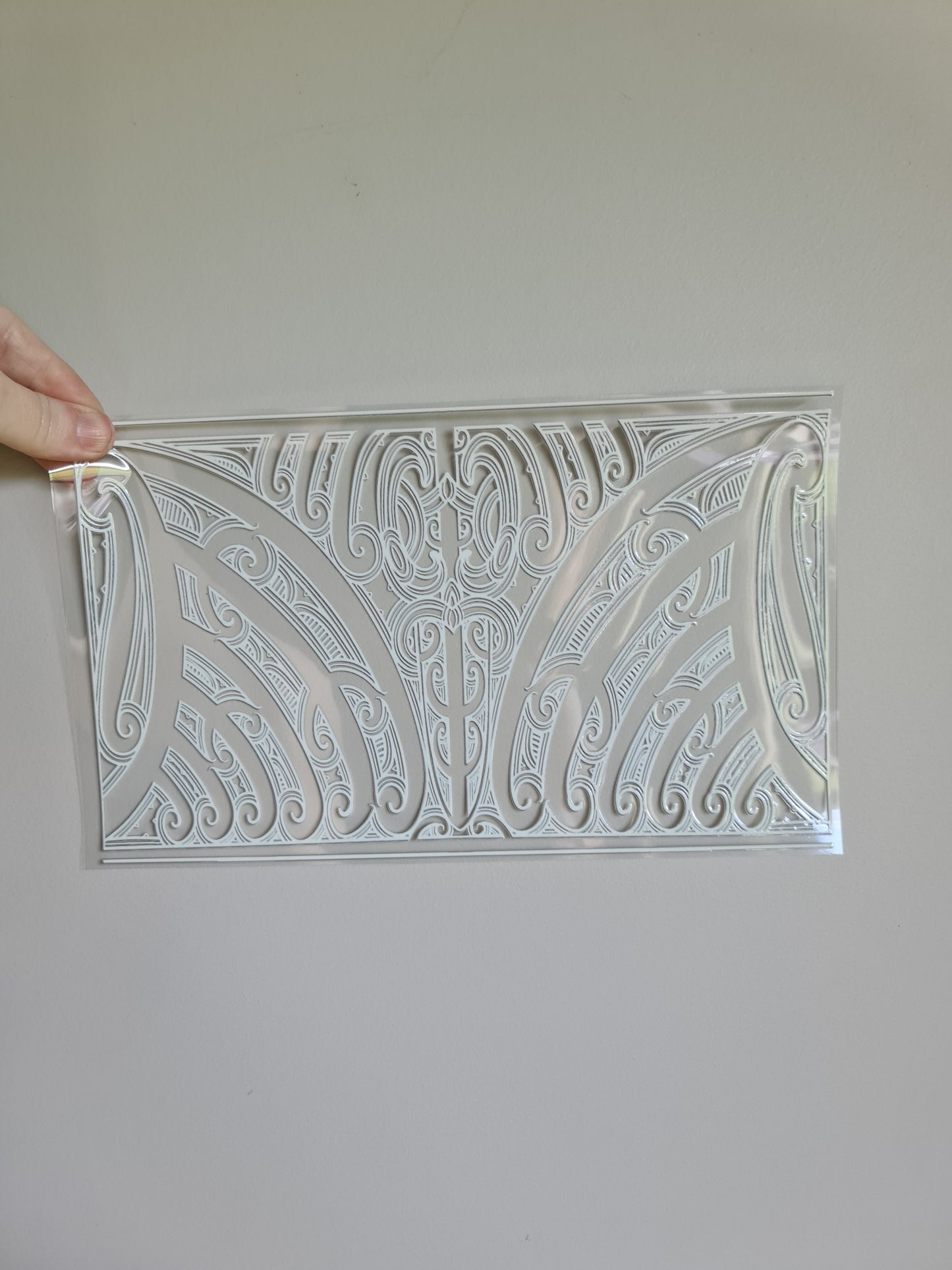 XL UV DTF DECAL MAORI DESIGN 28CMX17CM for touch lamps #60