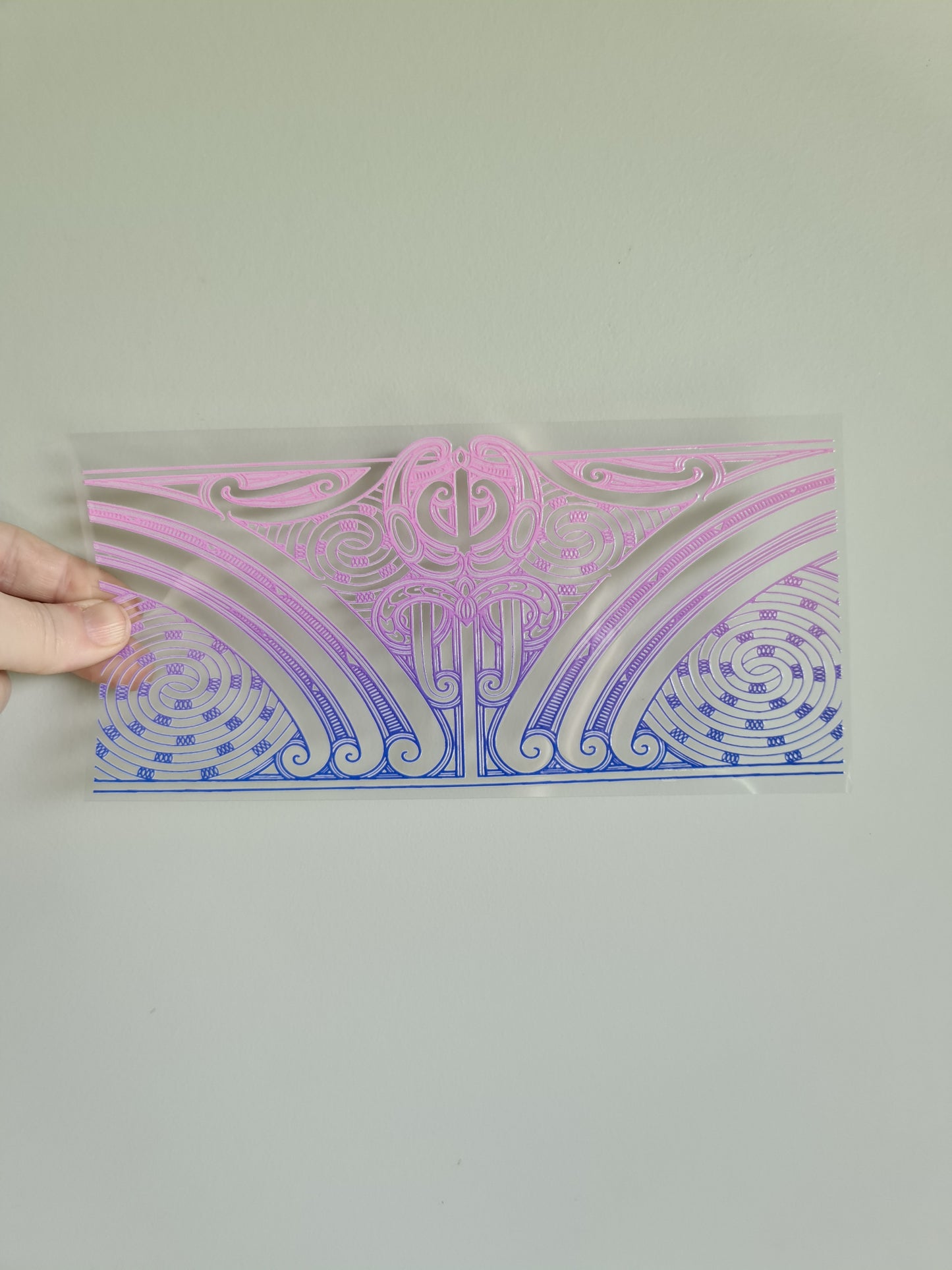 UV dtf transfer Maori design 23cmx11cm 16oz wrap #1292