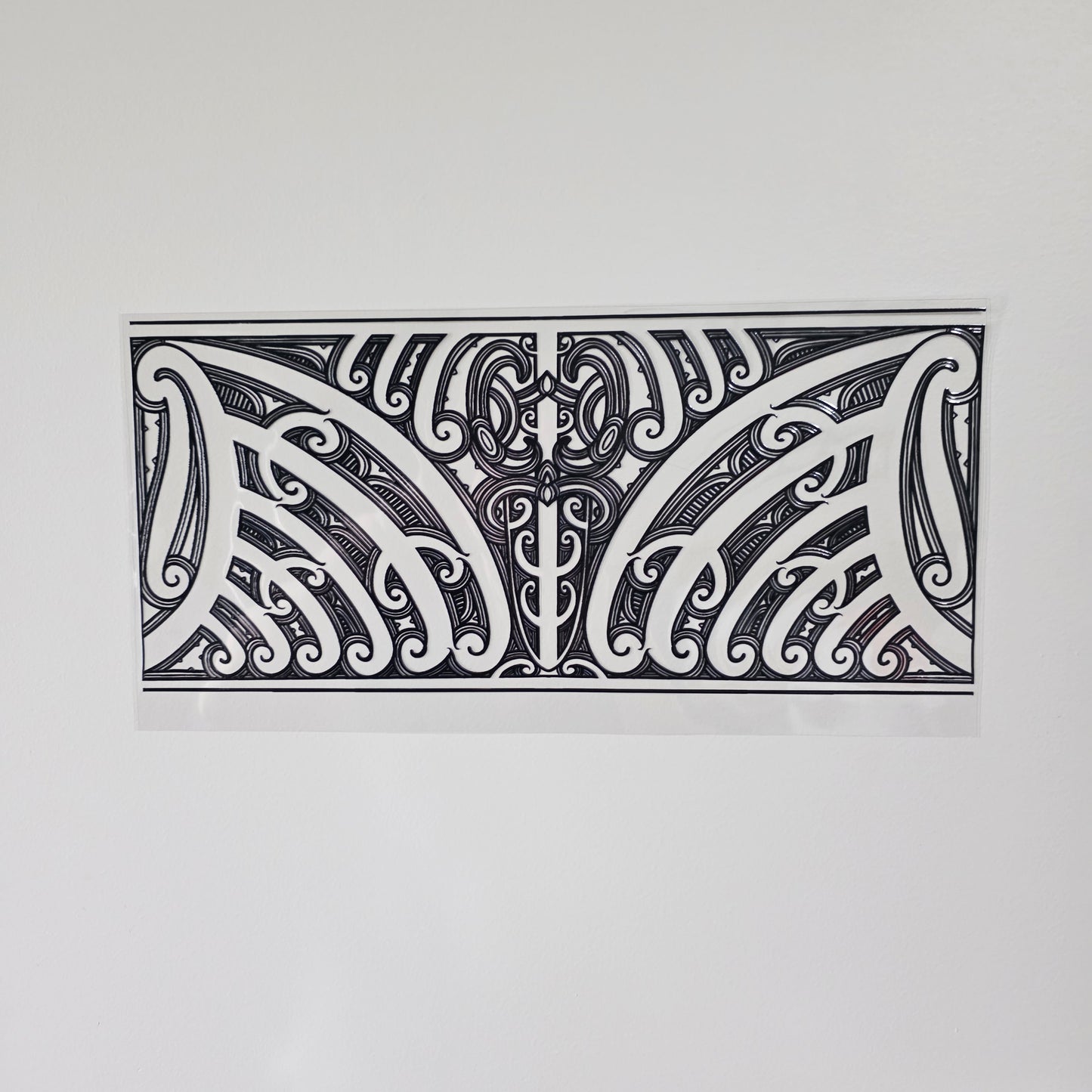 XL UV DTF DECAL MAORI DESIGN 38CMX17CM for touch lamps #26
