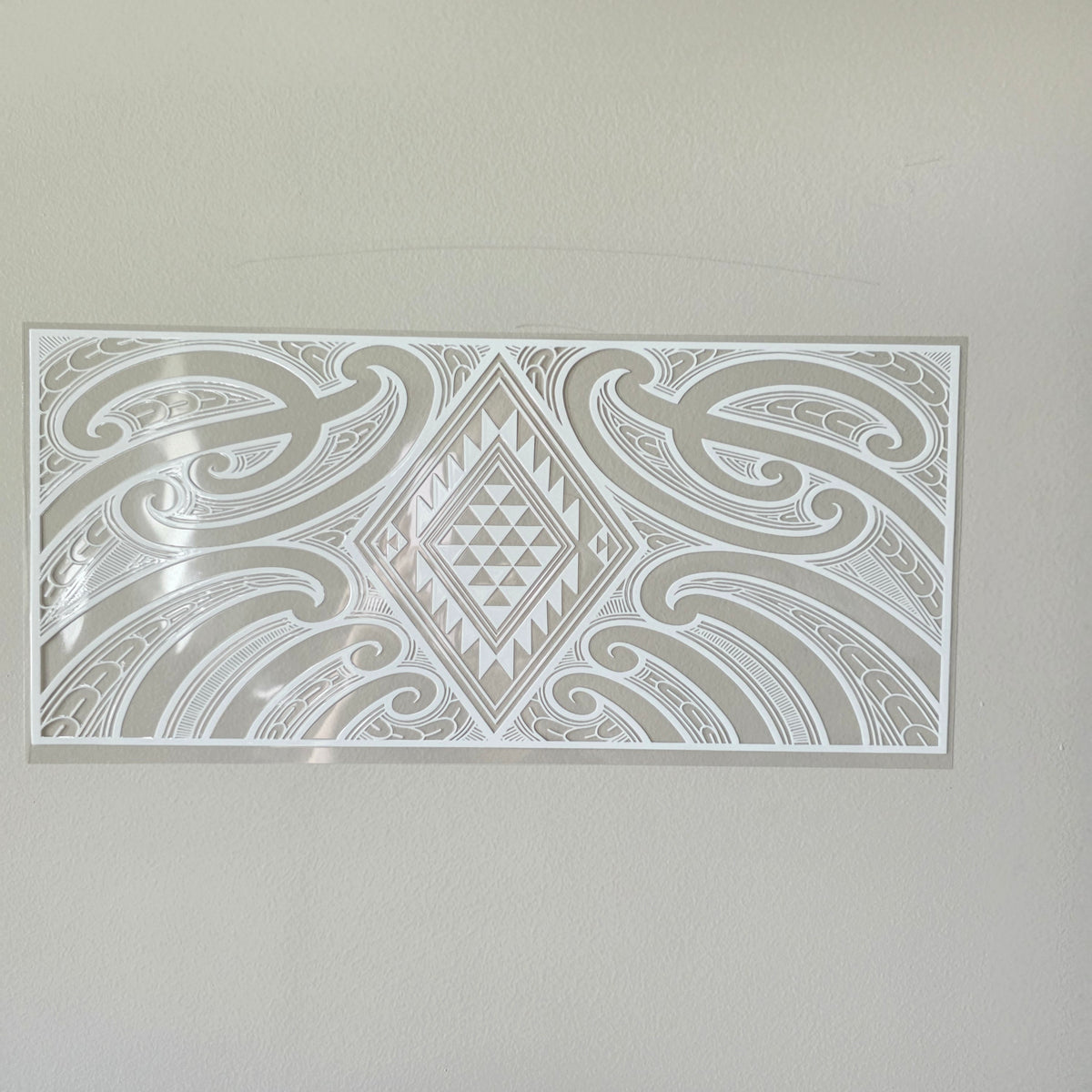 XL UV DTF DECAL MAORI DESIGN 38CMX17CM for touch lamps #56