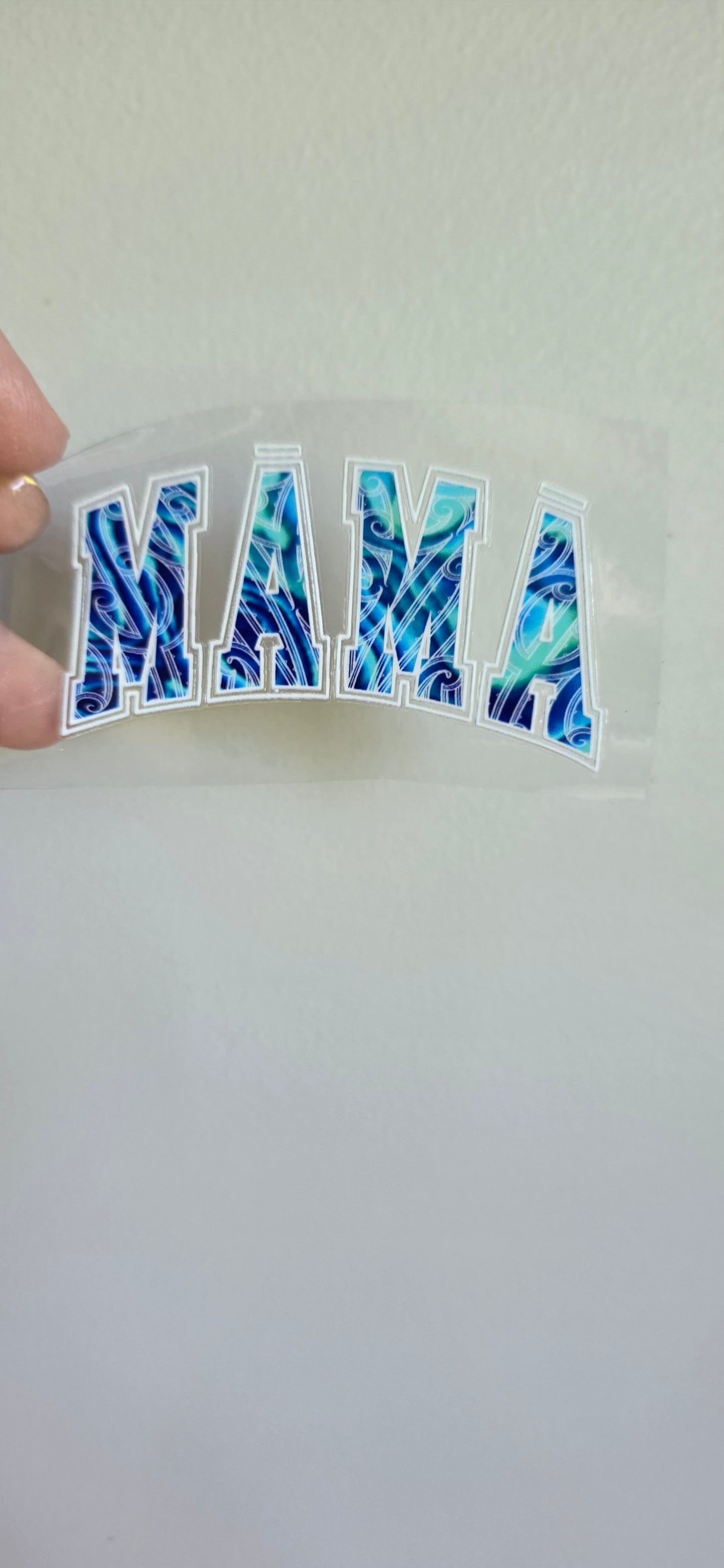 Tiny UV DTF transfer 8cm Mama
