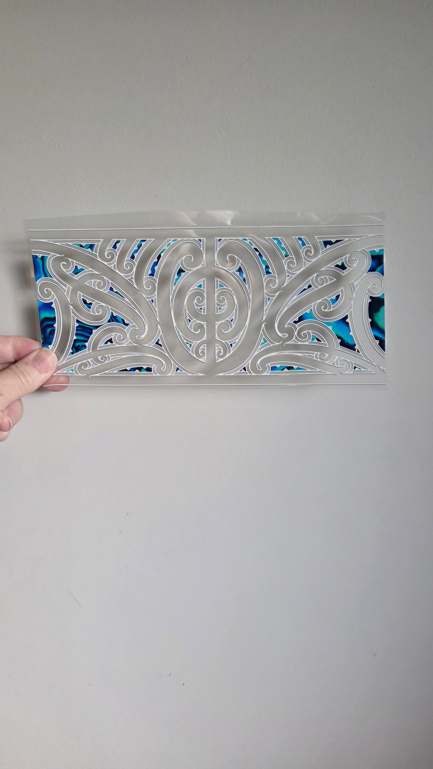 UV dtf transfer Maori design 24cmx11cm 16oz wrap #1604