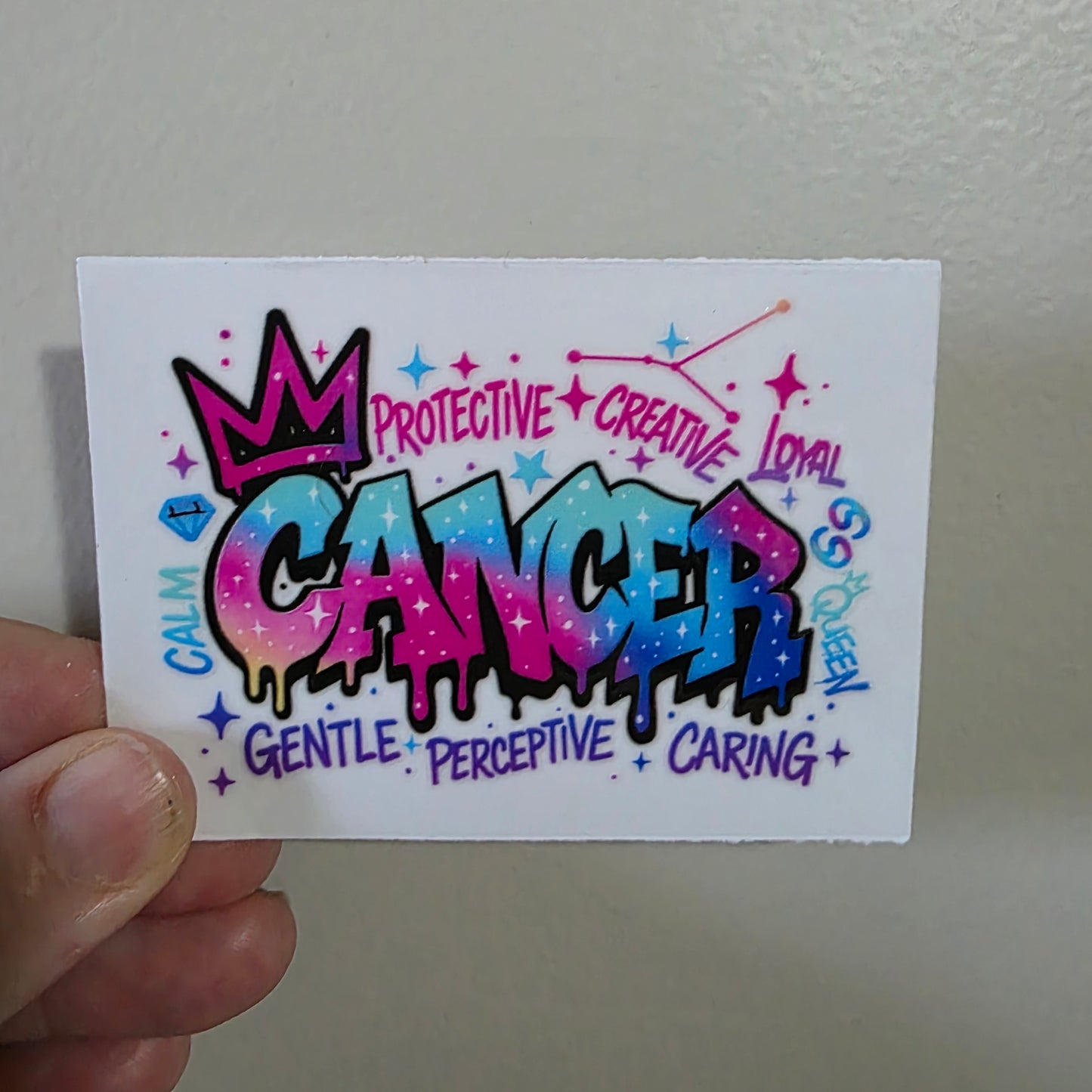 UV DTF sticker transfer 8cm - cancer