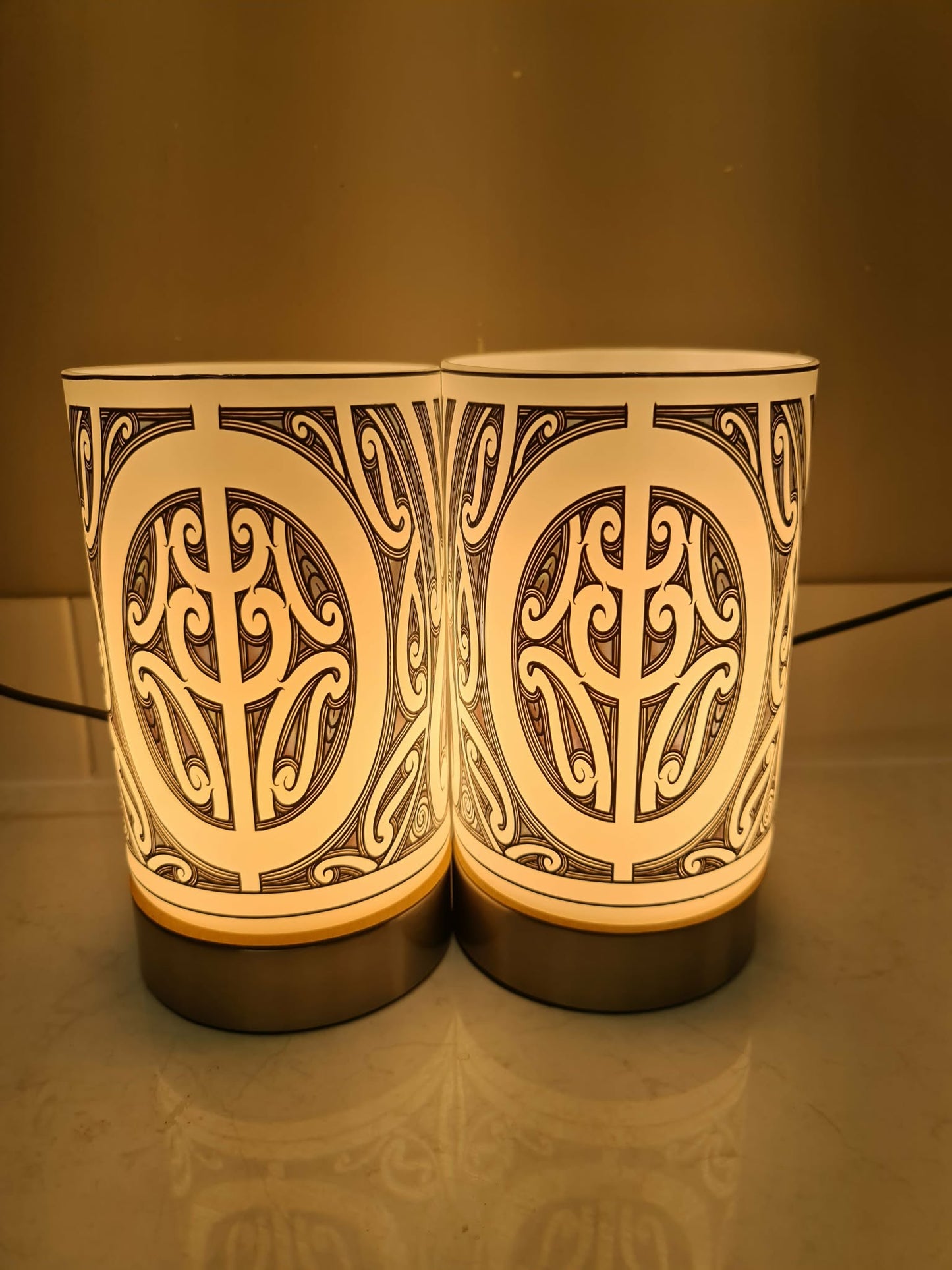 Maori design touch lamp - set 2 lamps (pre-order)