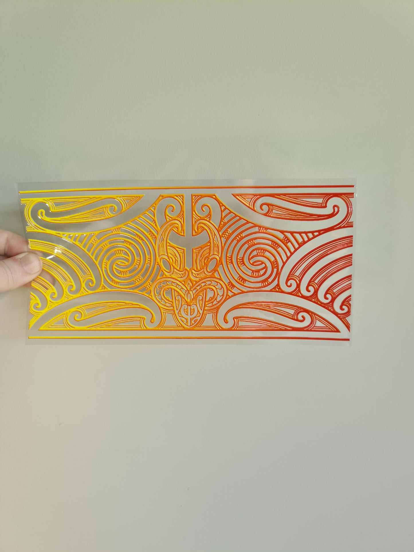 UV dtf transfer Maori design 23cmx11cm 16oz wrap #1345