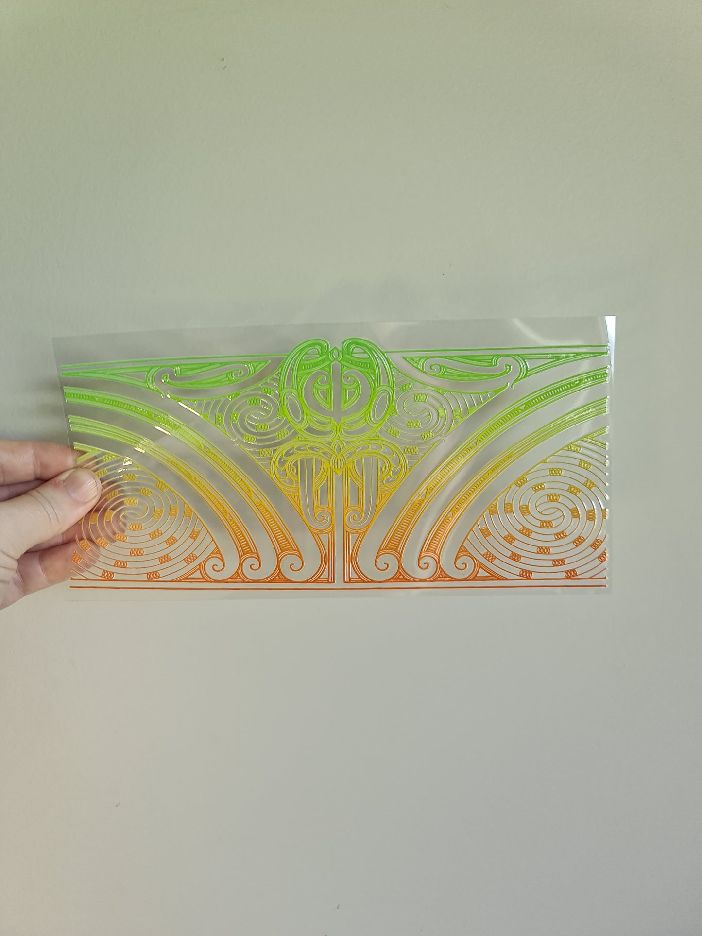 UV dtf transfer Maori design 23cmx11cm 16oz wrap #1352