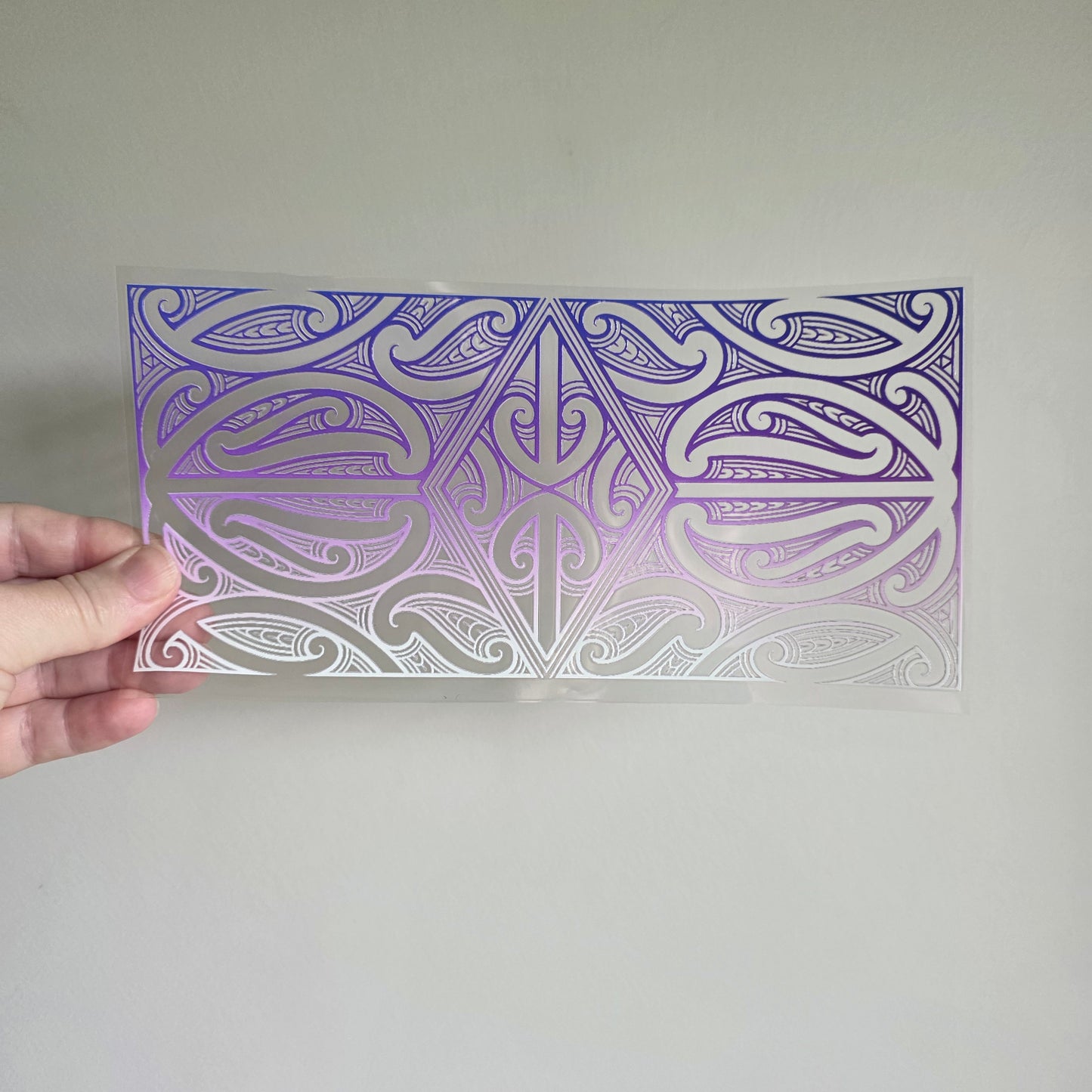 UV dtf transfer Maori design 24cmx11cm 16oz wrap #1529
