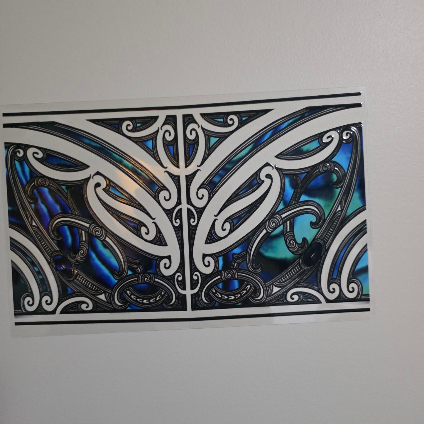 XL UV DTF DECAL MAORI DESIGN 28CMX17CM for touch lamps #267
