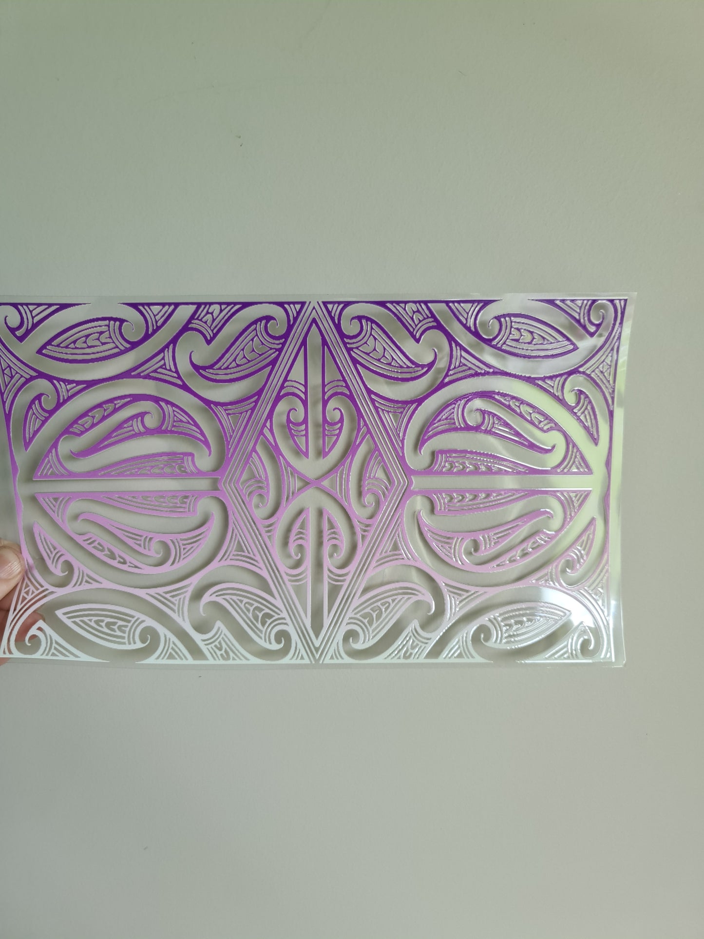 XL UV DTF DECAL MAORI DESIGN 28CMX17CM #25 for touch lamp