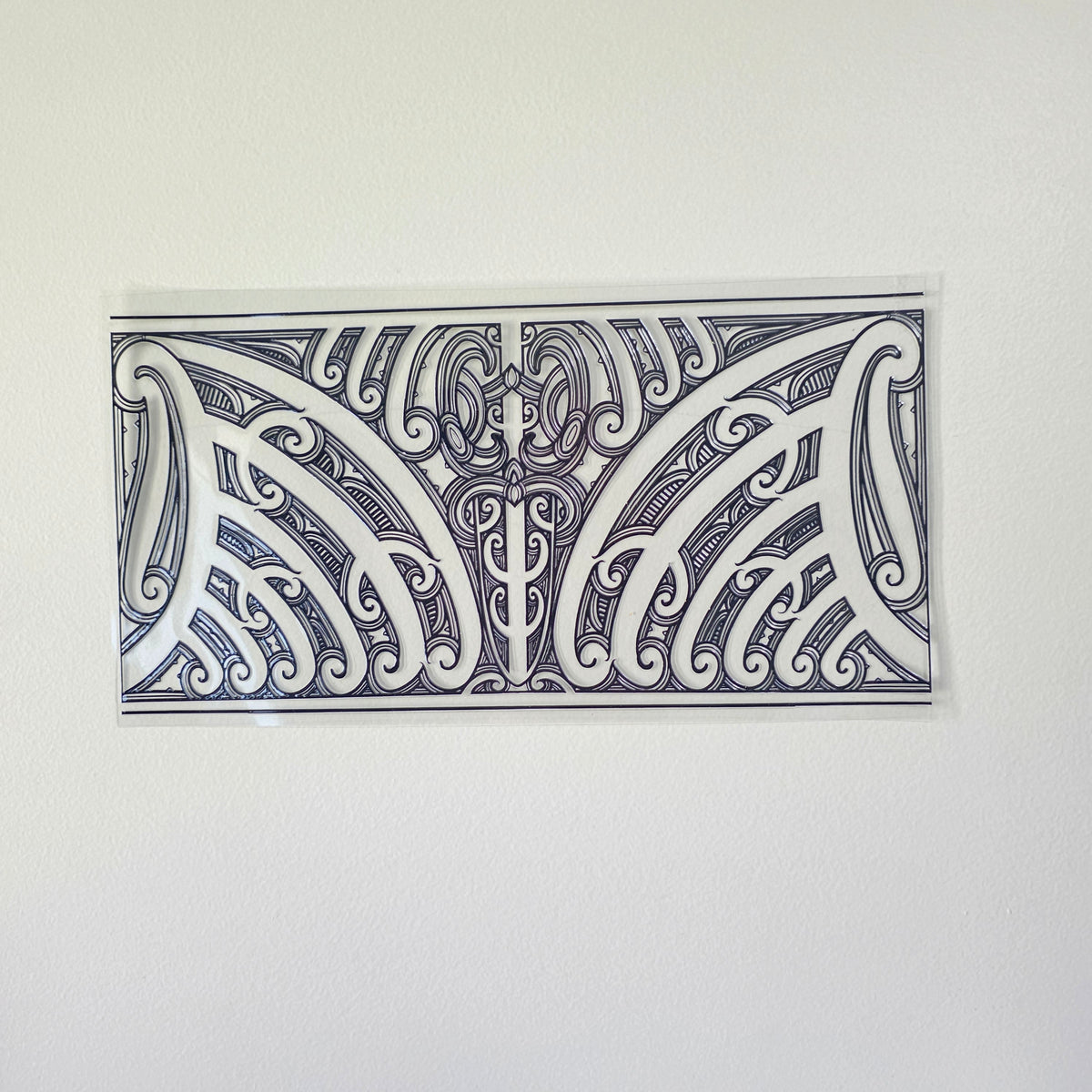 30cmx 15cm size UV DTF DECAL MAORI DESIGN for Table lamps #11
