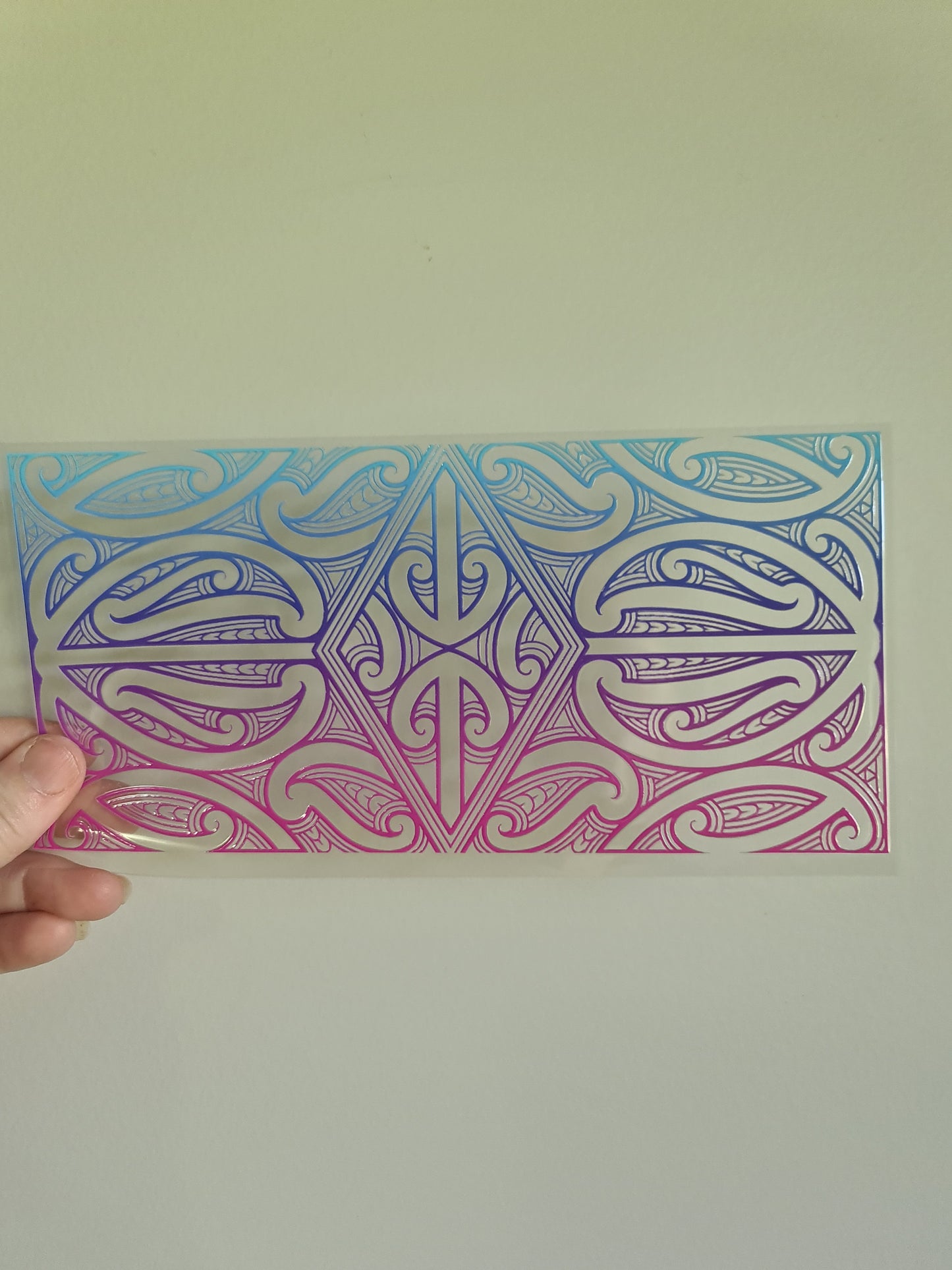 UV dtf Maori design 23cmx11cm 16oz wrap #706