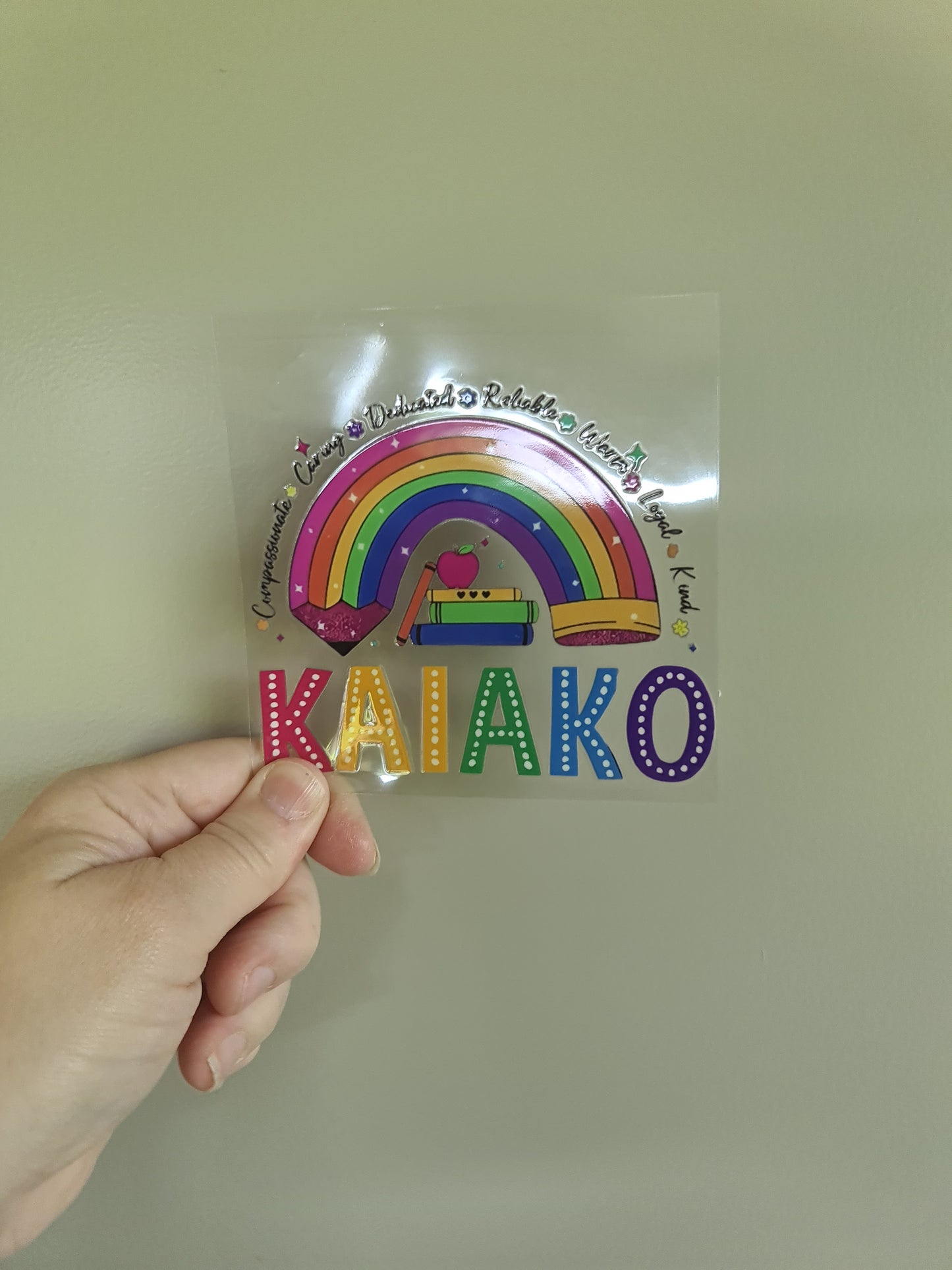 TEACHER AND KAIAKO dtf transfer Maori design 11cm sticker #1488