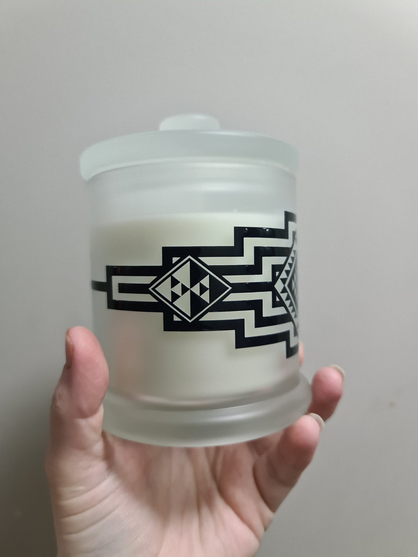Large Maori design Candle