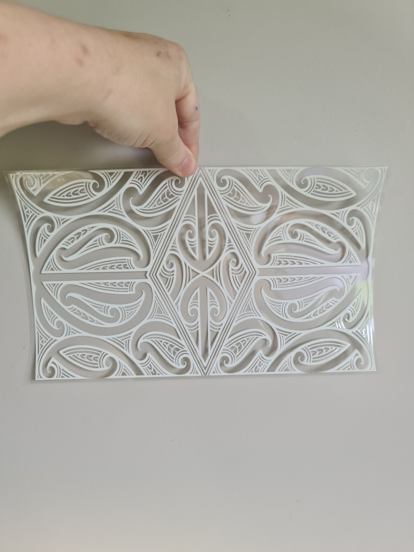 XL UV DTF DECAL MAORI DESIGN 28CMX17CM for touch lamps #113