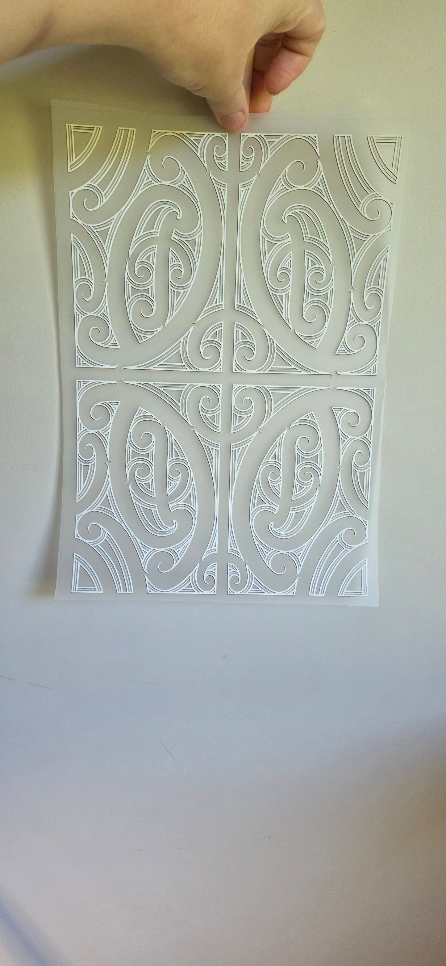 Maori design Iron on DTF 30cm for clothing