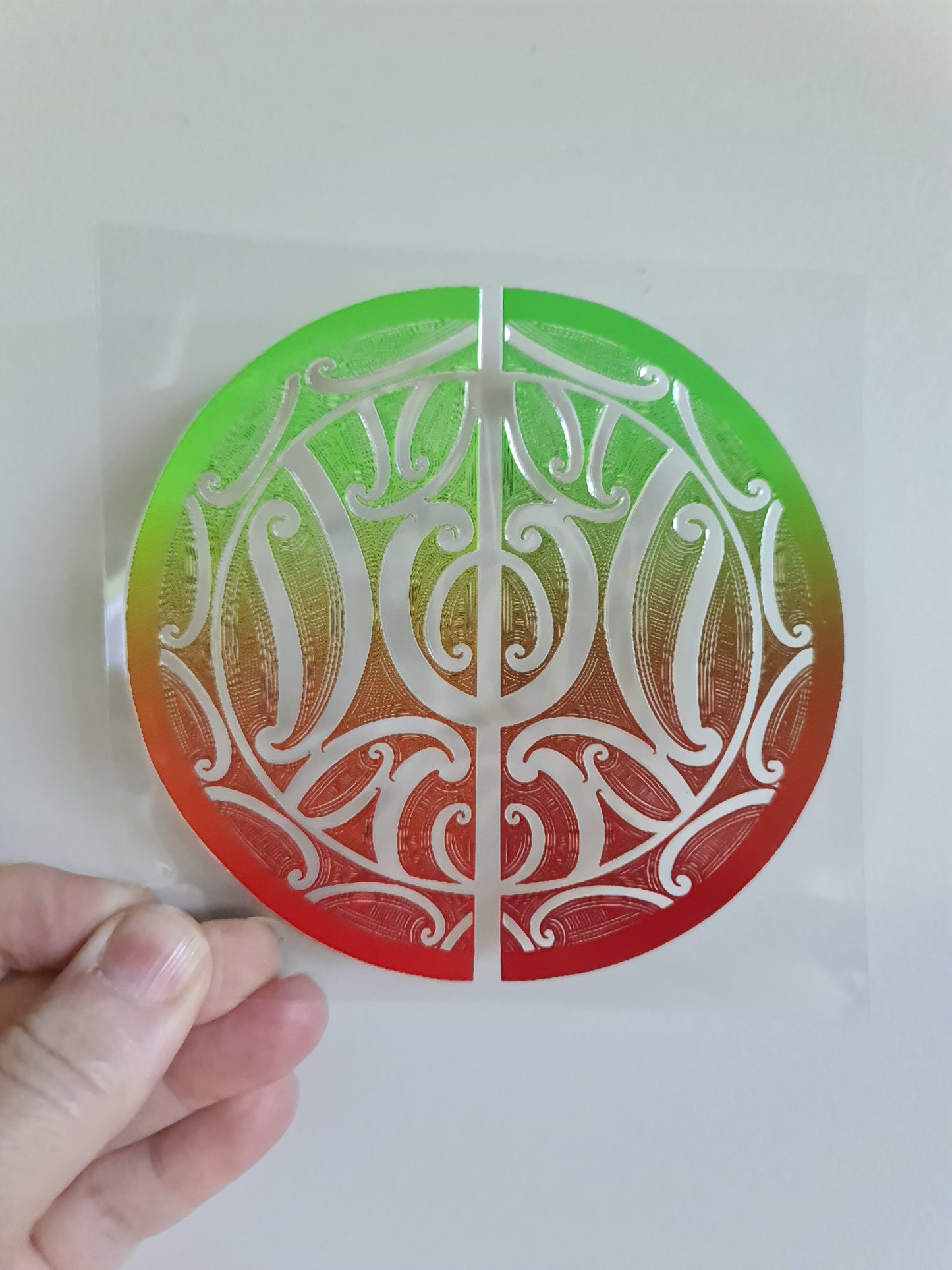 UV dtf Maori design mini size 11cmx11cm #962 rasta
