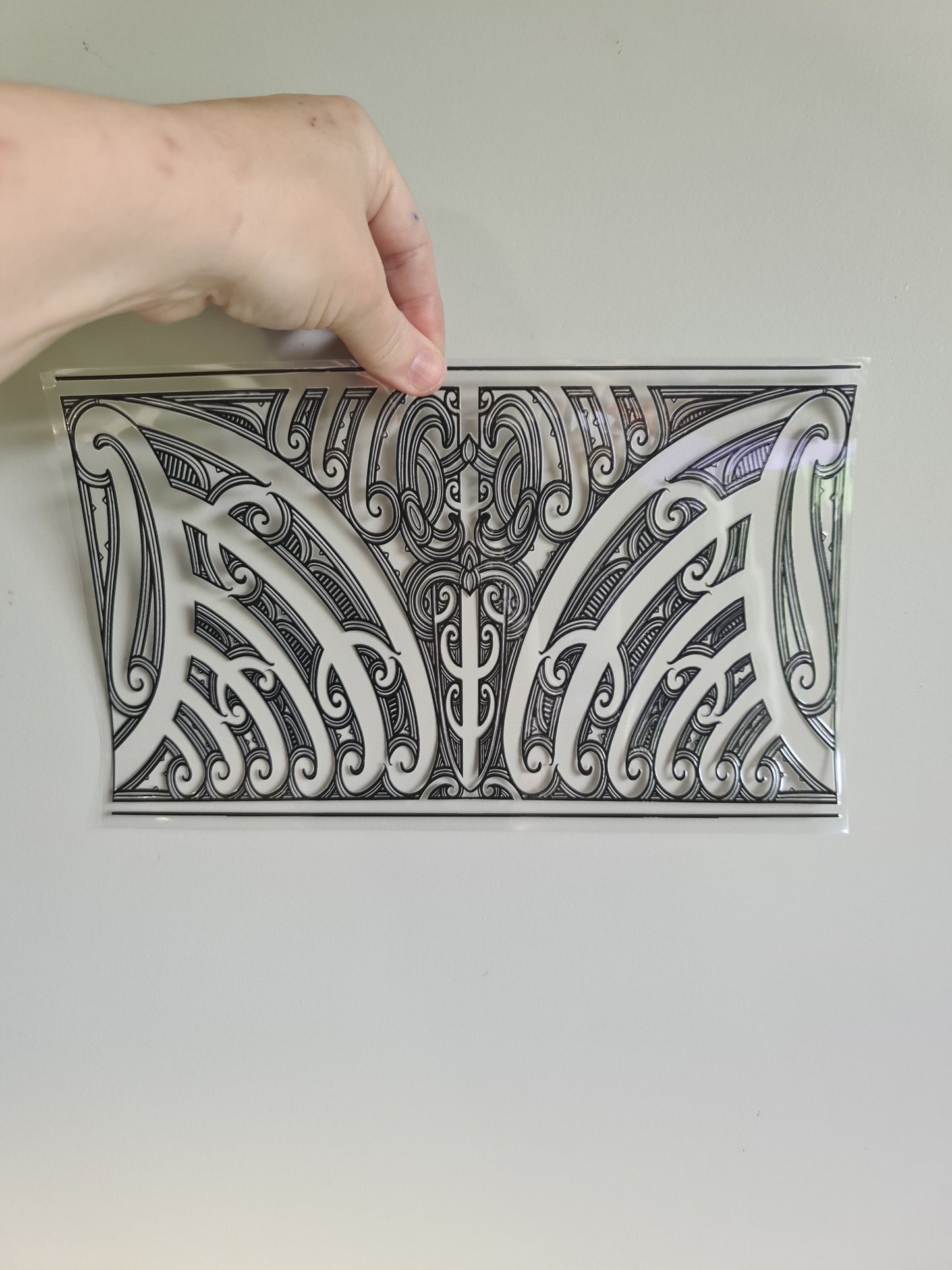 XL UV DTF DECAL MAORI DESIGN 28CMX17CM for touch lamps #100