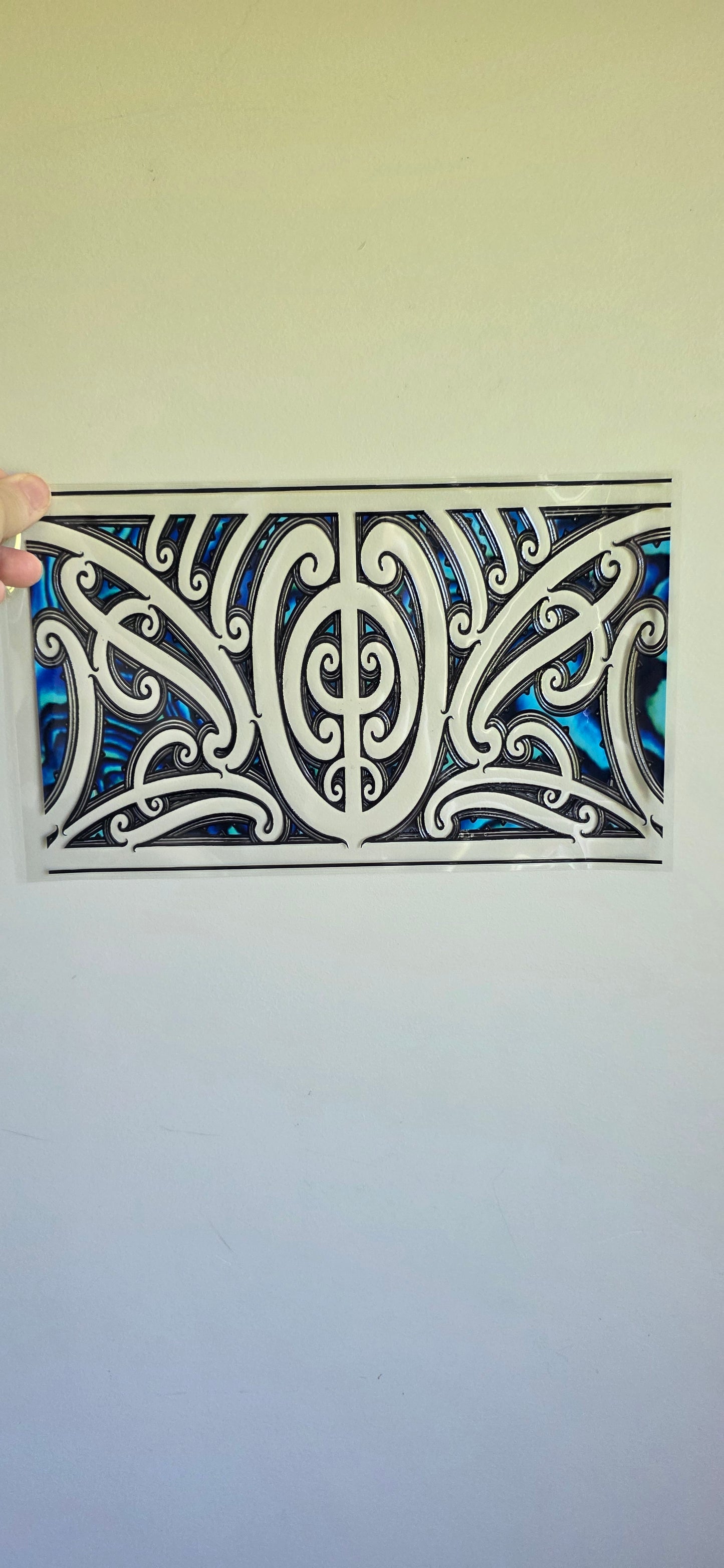 XL UV DTF DECAL MAORI DESIGN 28CMX17CM for touch lamps #162