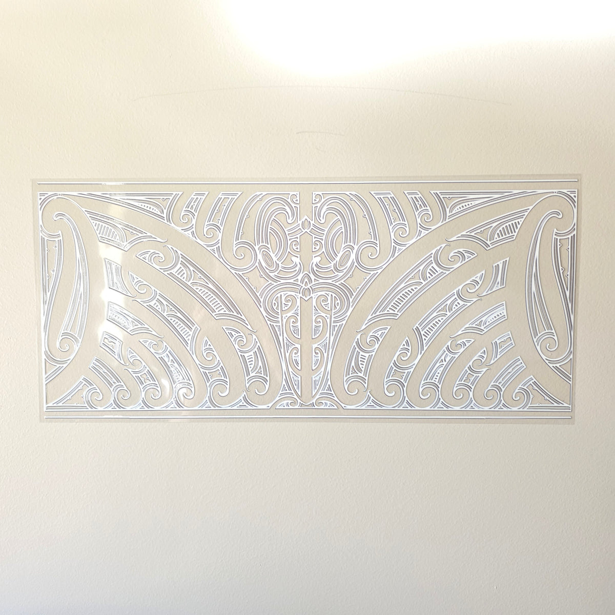 XL UV DTF DECAL MAORI DESIGN 38CMX17CM for touch lamps #68
