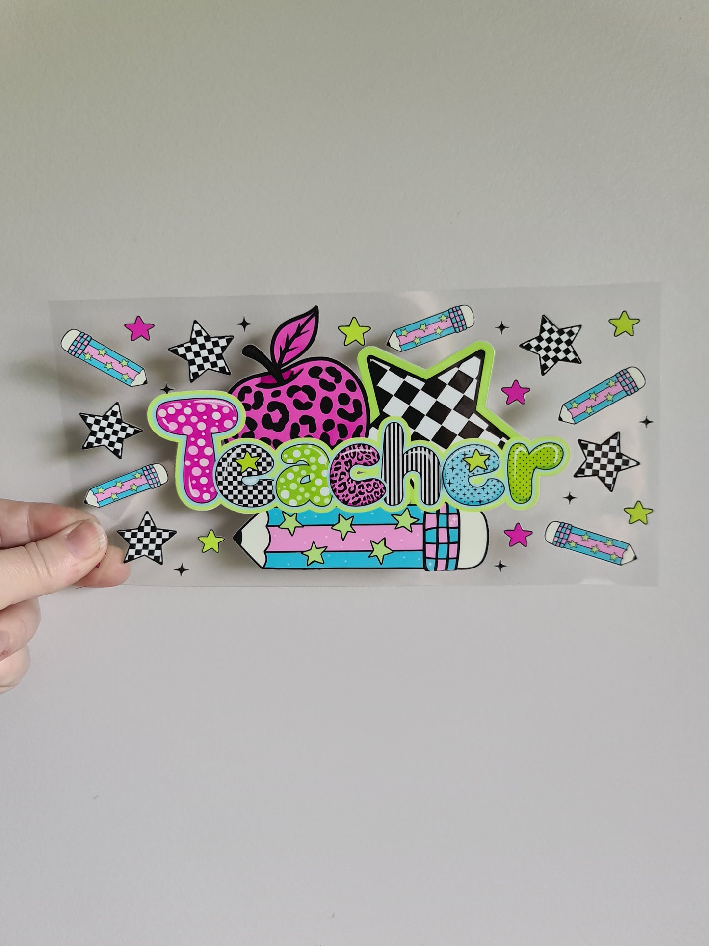 TEACHER AND KAIAKO dtf transfer Maori design 23cmx11cm 16oz wrap #1441