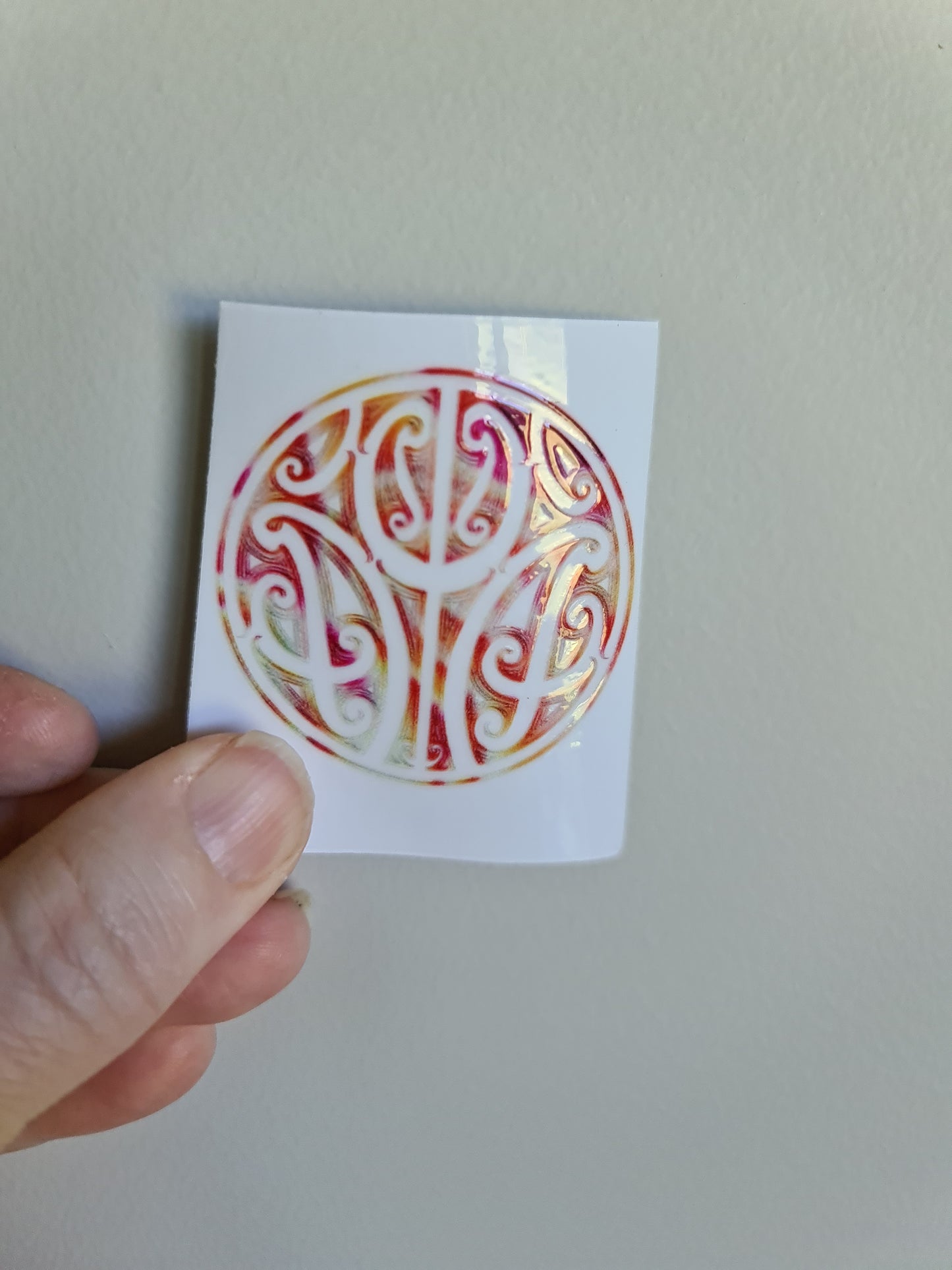 Tiny UV DTF transfer 5cmx5cm for bank cards and phones