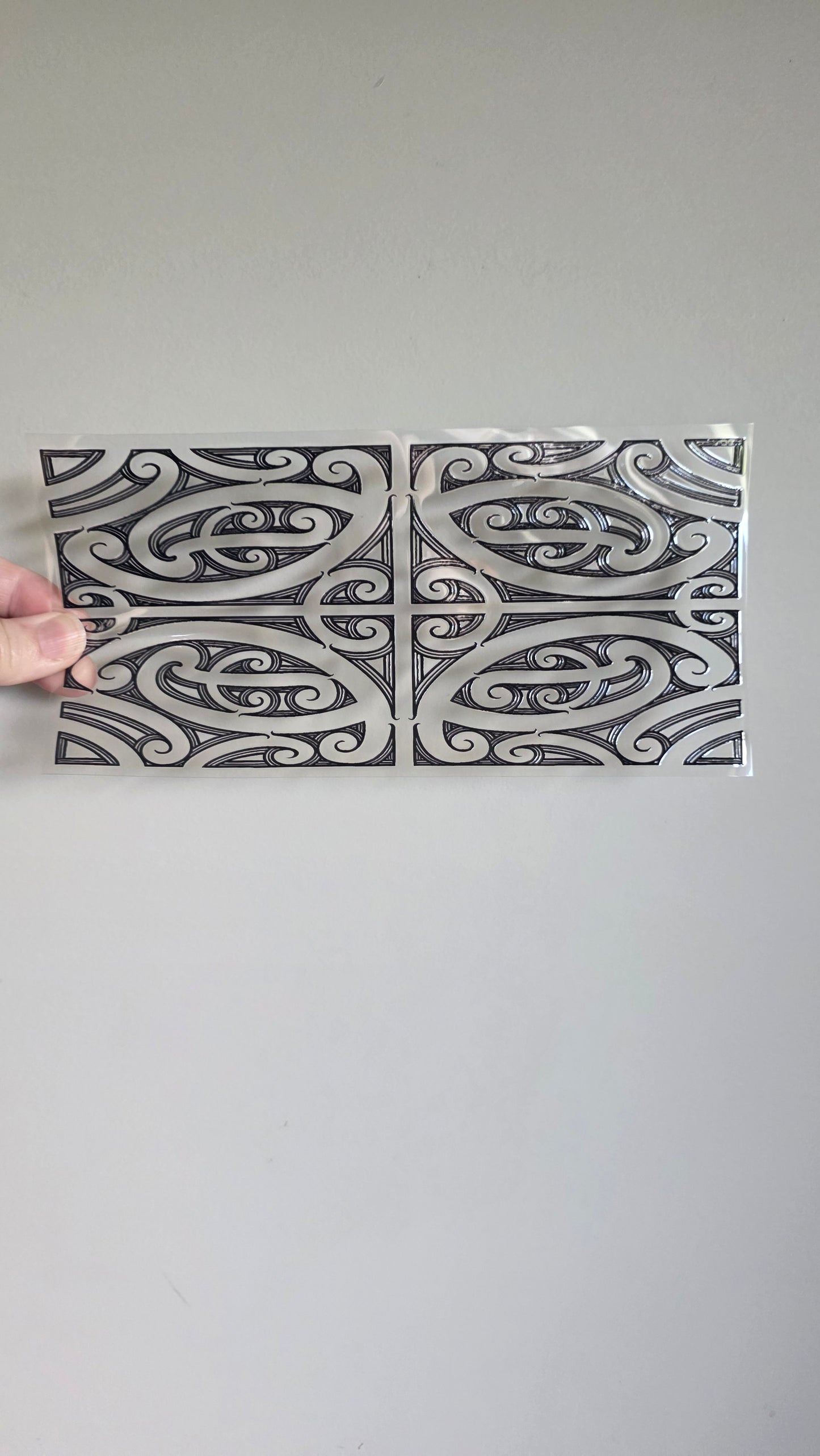 UV dtf transfer Maori design 24cmx11cm 16oz wrap #1618