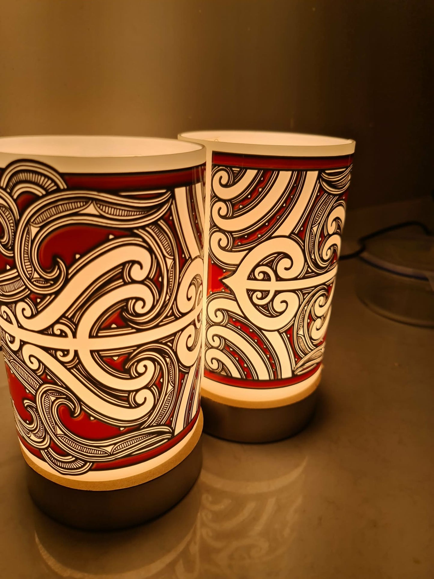 Maori design touch lamp - set 2 lamps (pre-order)