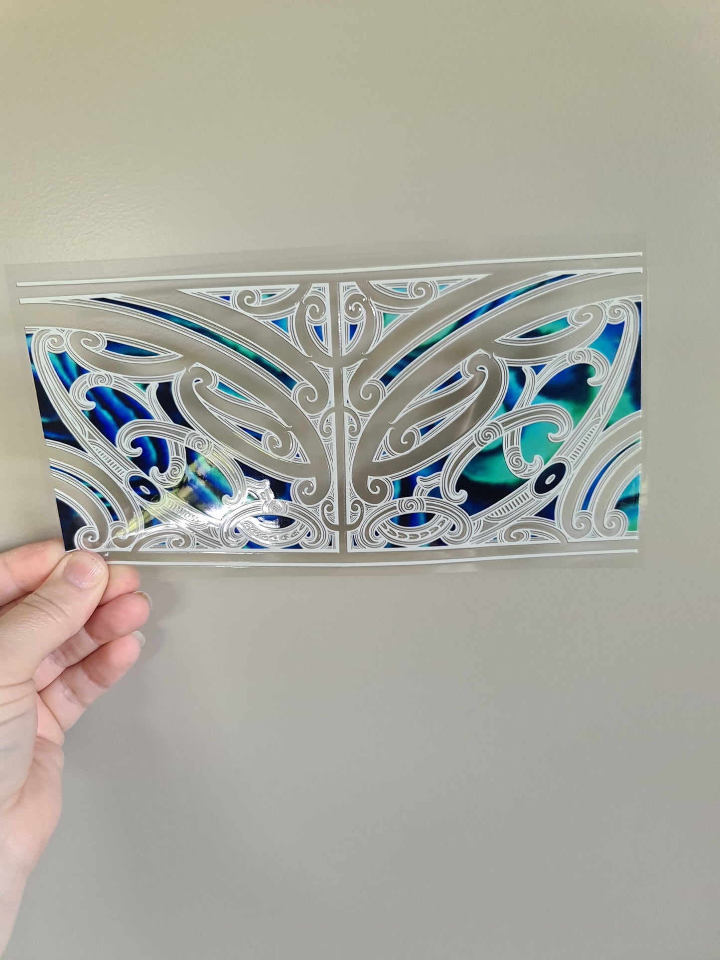 UV dtf transfer Maori design 22cmx11cm 16oz wrap #1509