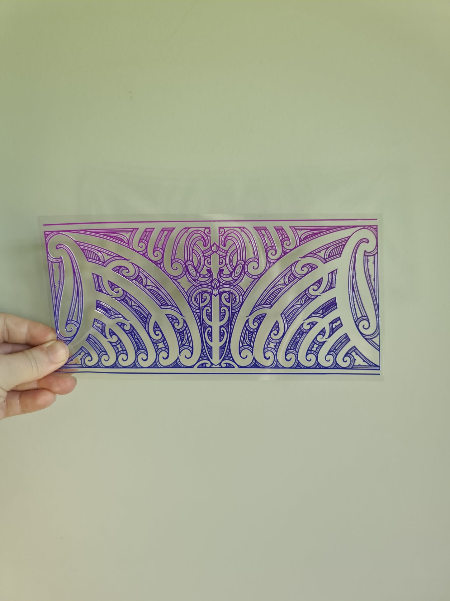UV dtf transfer Maori design 23cmx11cm 16oz wrap #1373