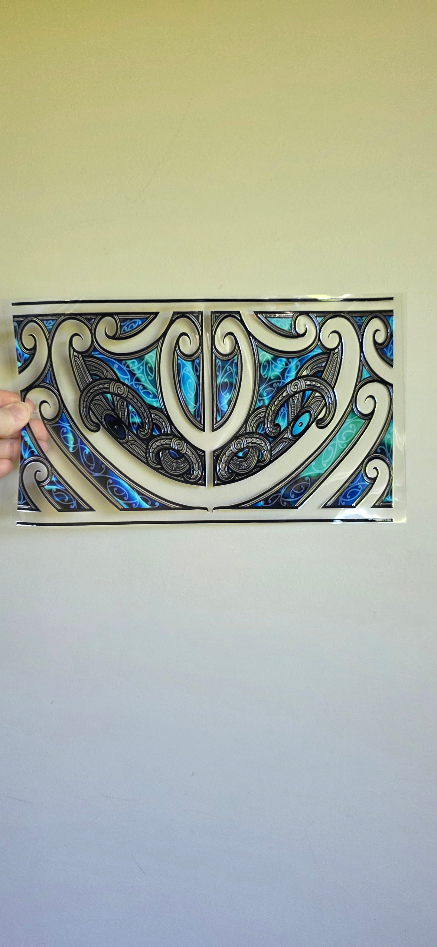 XL UV DTF DECAL MAORI DESIGN 28CMX17CM for touch lamps #143