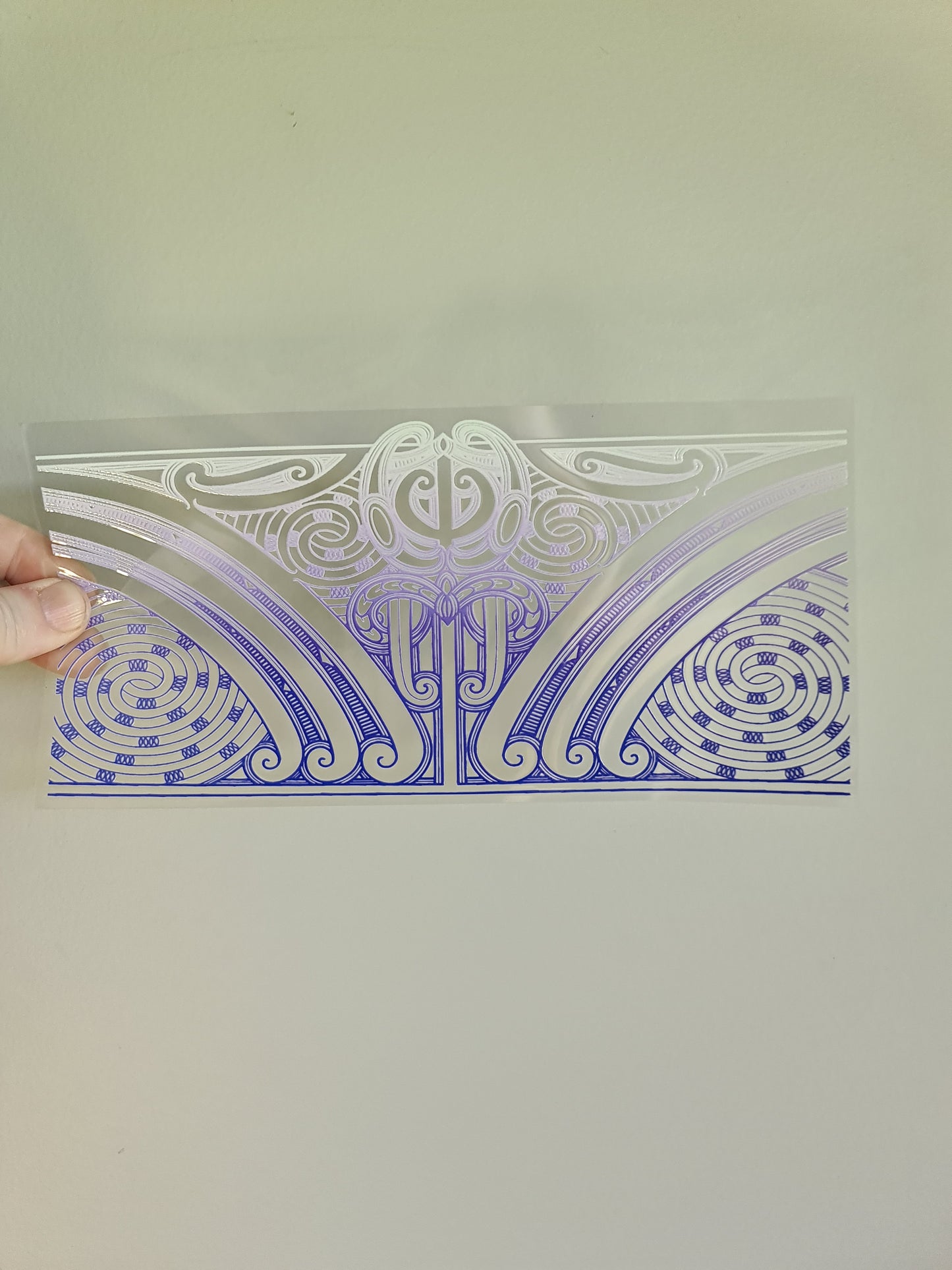 UV dtf transfer Maori design 23cmx11cm 16oz wrap #1359