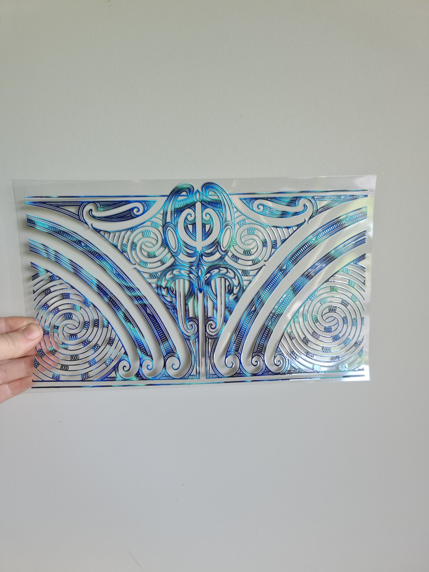 XL UV DTF DECAL MAORI DESIGN 28CMX17CM for touch lamps #62