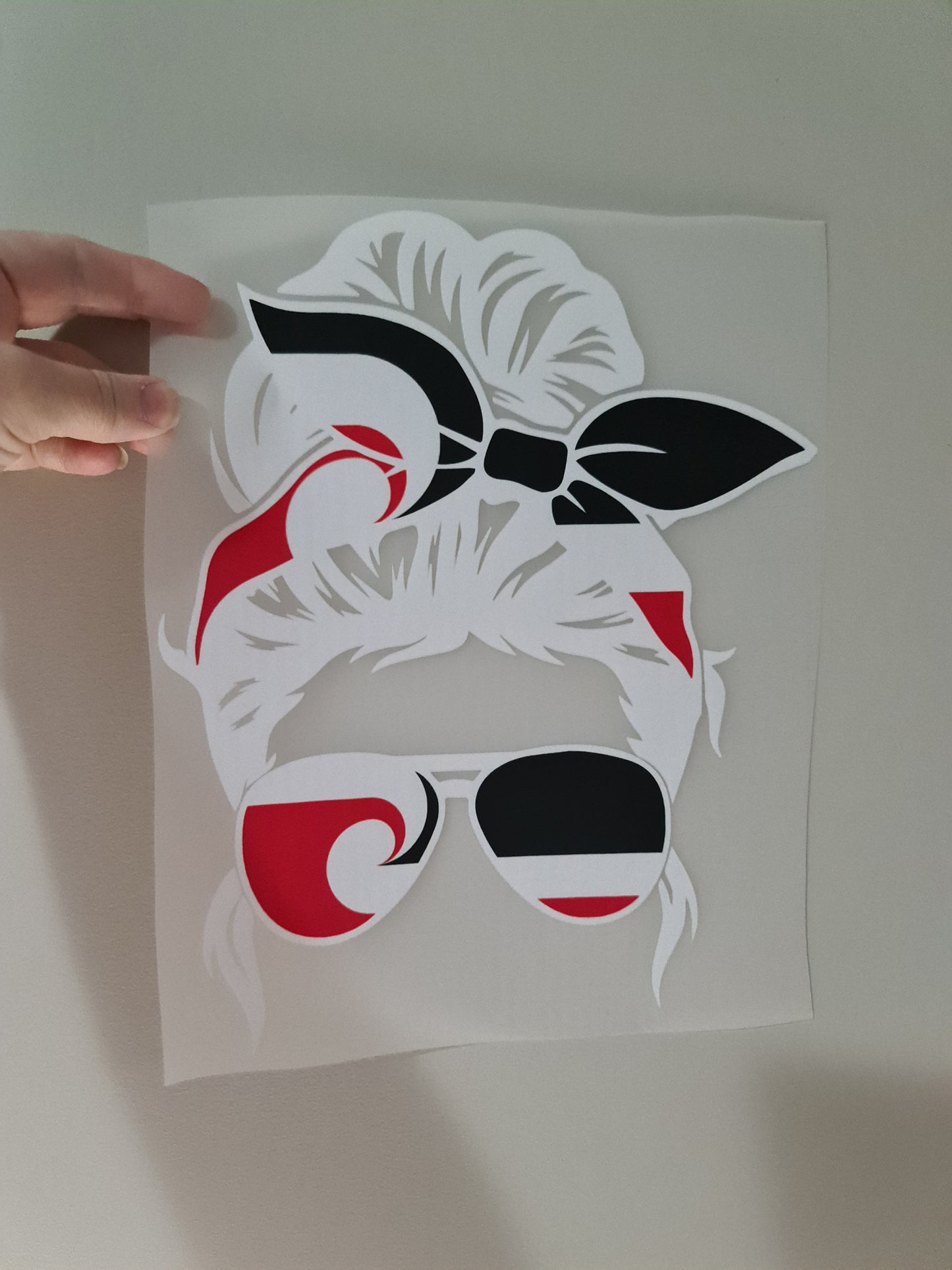 Sublimation custom Maori design Iron on 30cm