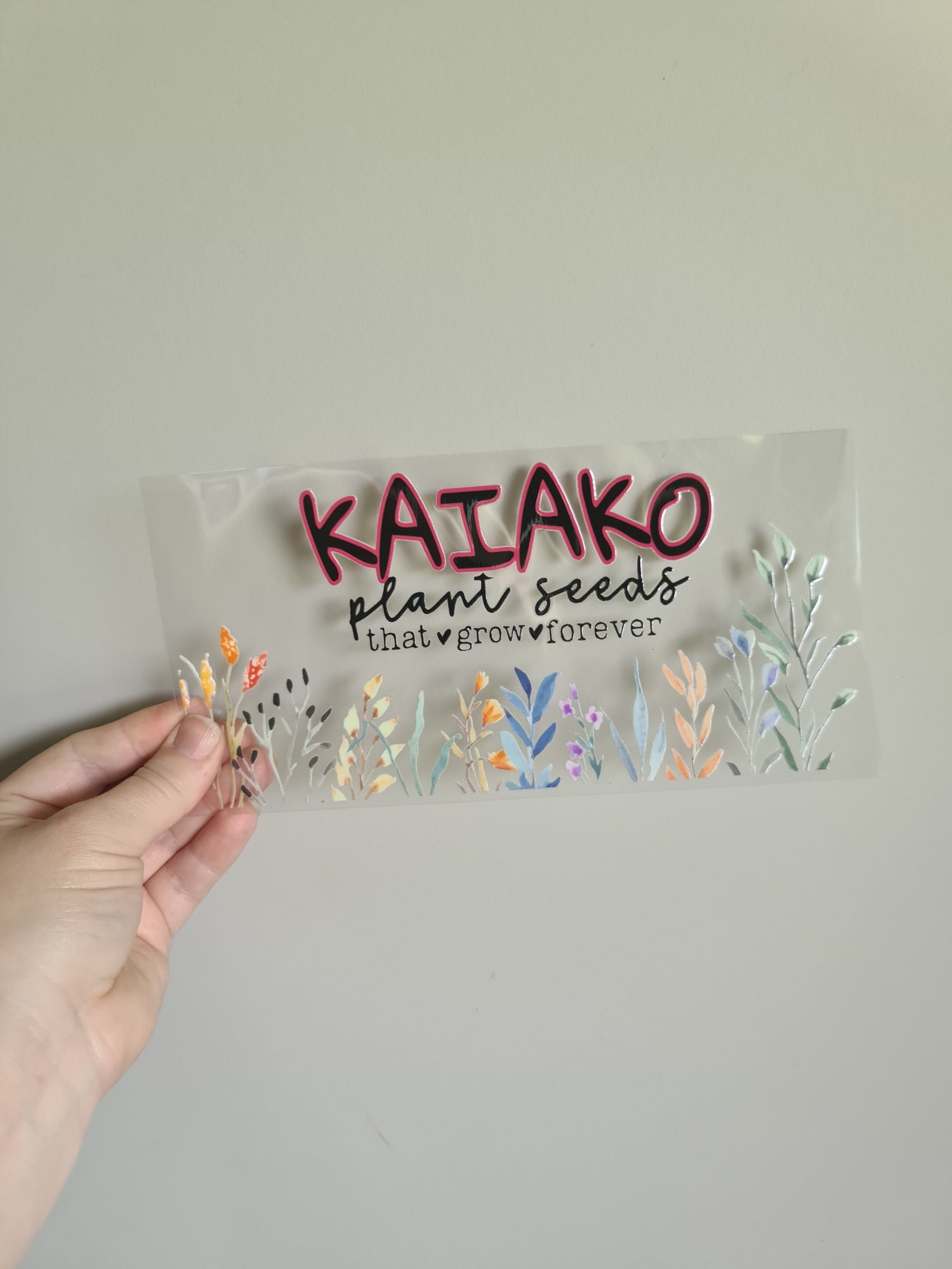 Kaiako and Teacher uv dtf wraps