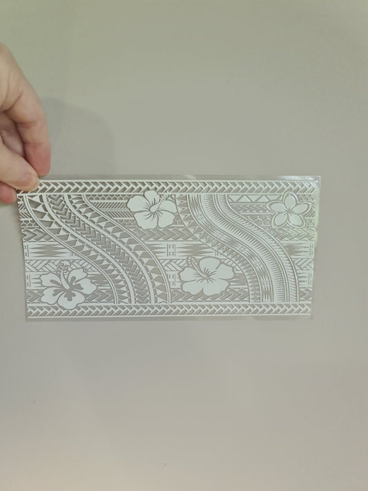 UV dtf transfer Maori design 23cmx11cm 16oz wrap #1187