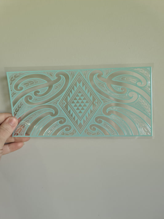 UV dtf Maori design 23cmx11cm 16oz wrap #641
