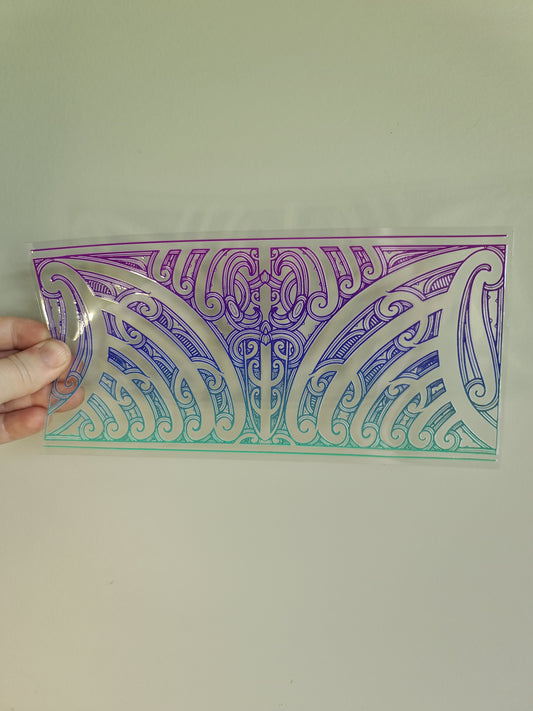 UV dtf transfer Maori design 23cmx11cm 16oz wrap #1407